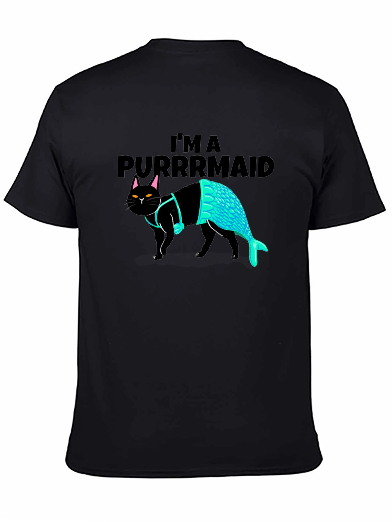 Purrmaid T-Shirt: Cat Mermaid Graphic Tee