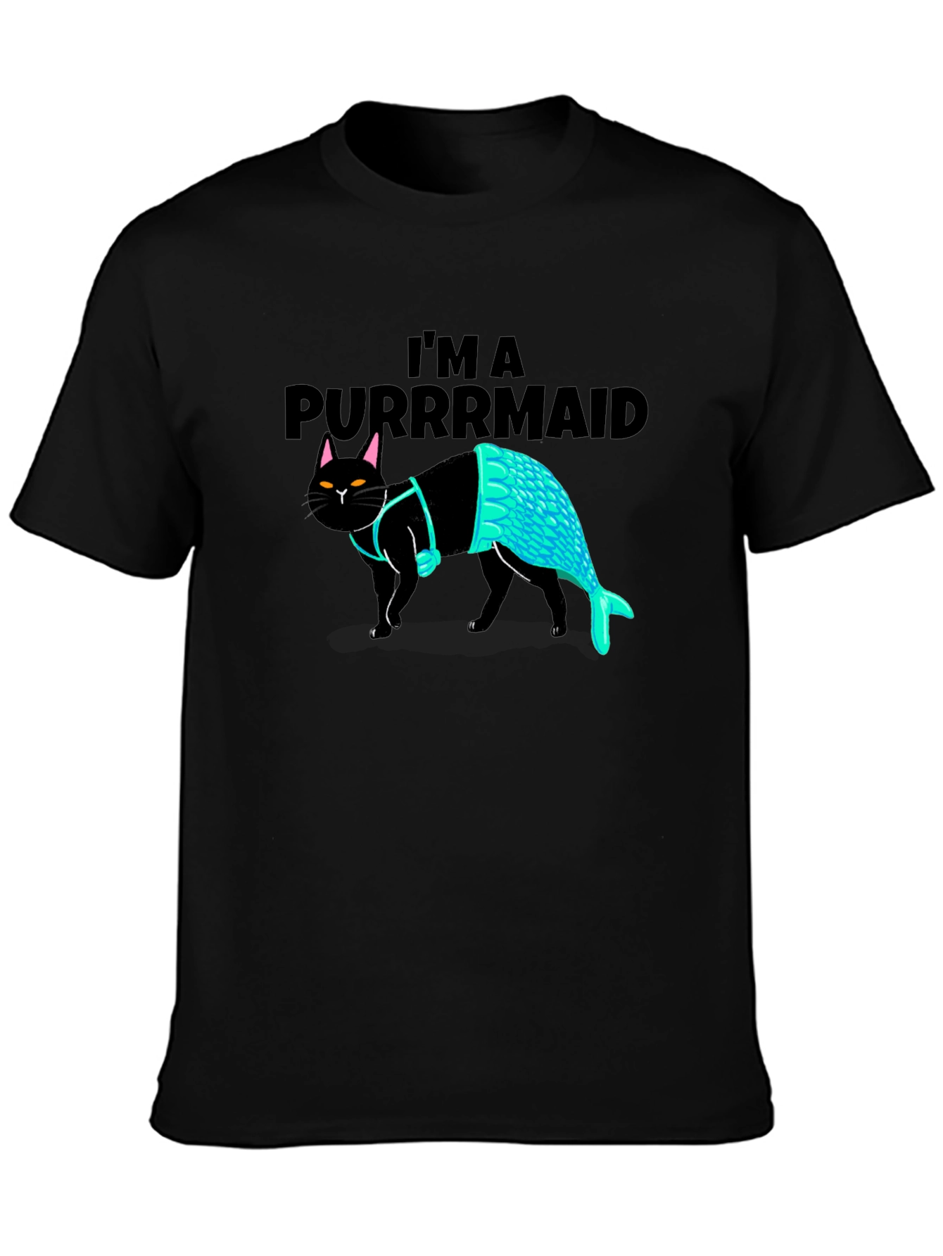 Purrmaid T-Shirt: Cat Mermaid Graphic Tee