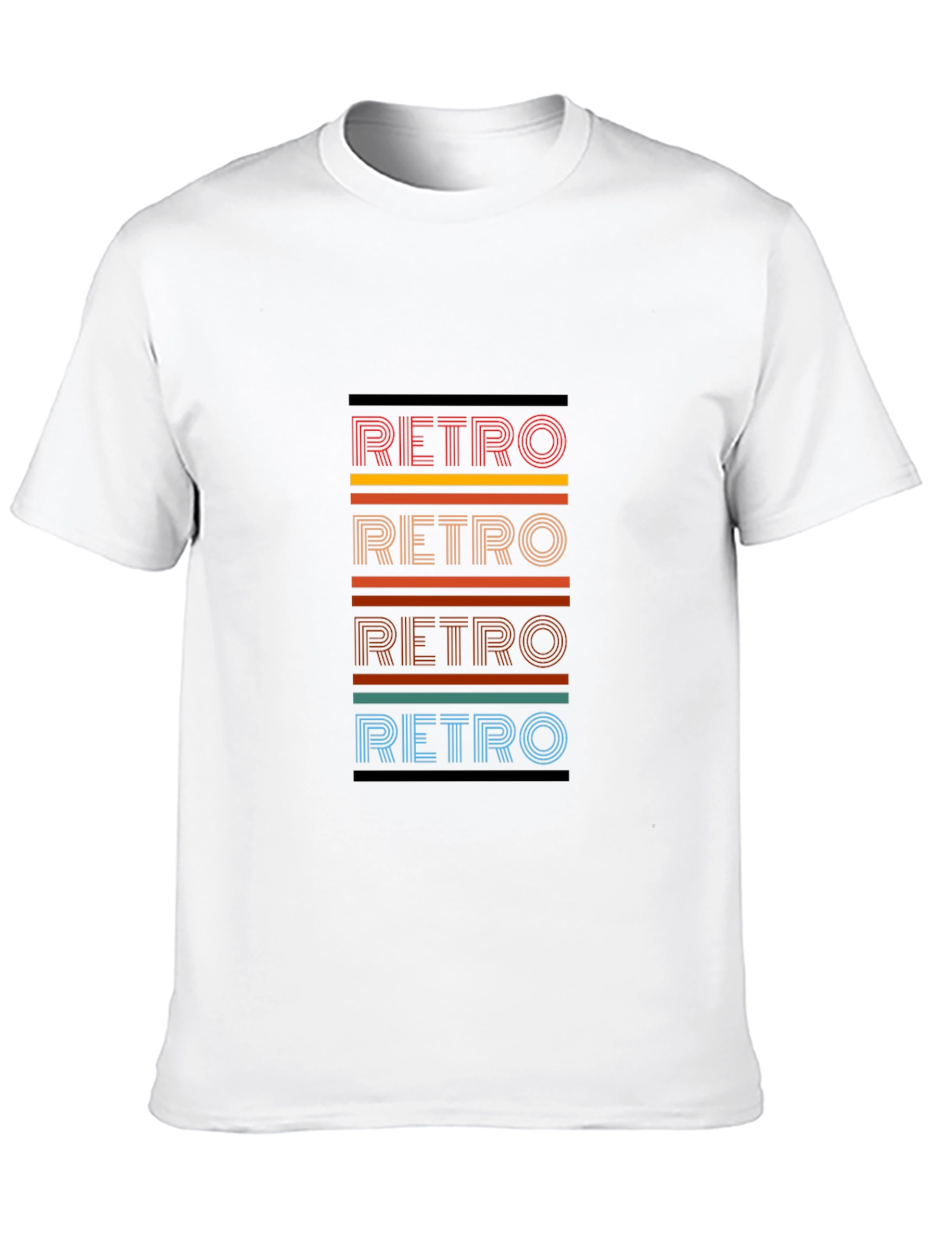 Retro Style Graphic Tee - Black T-Shirt