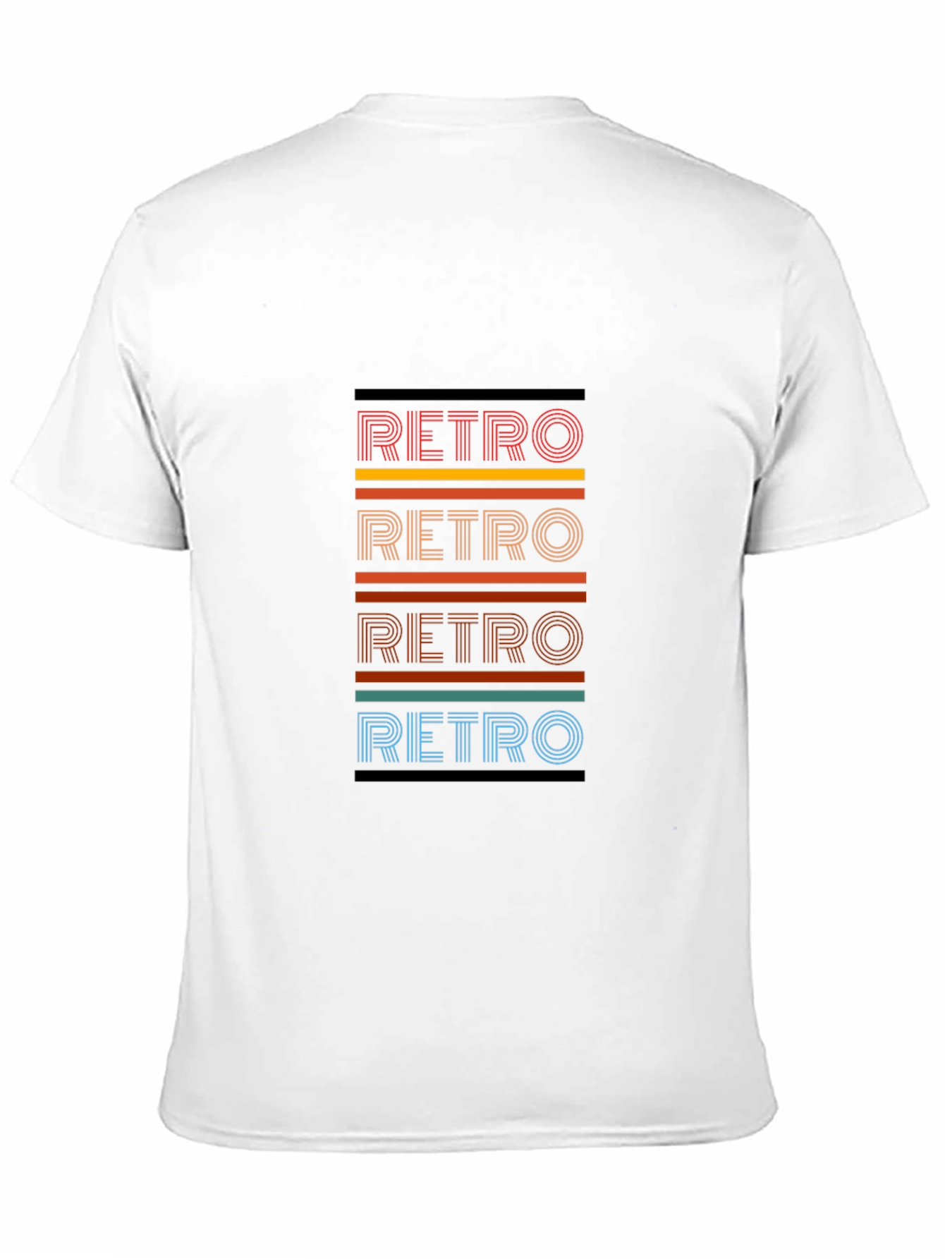 Retro Style Graphic Tee - Black T-Shirt