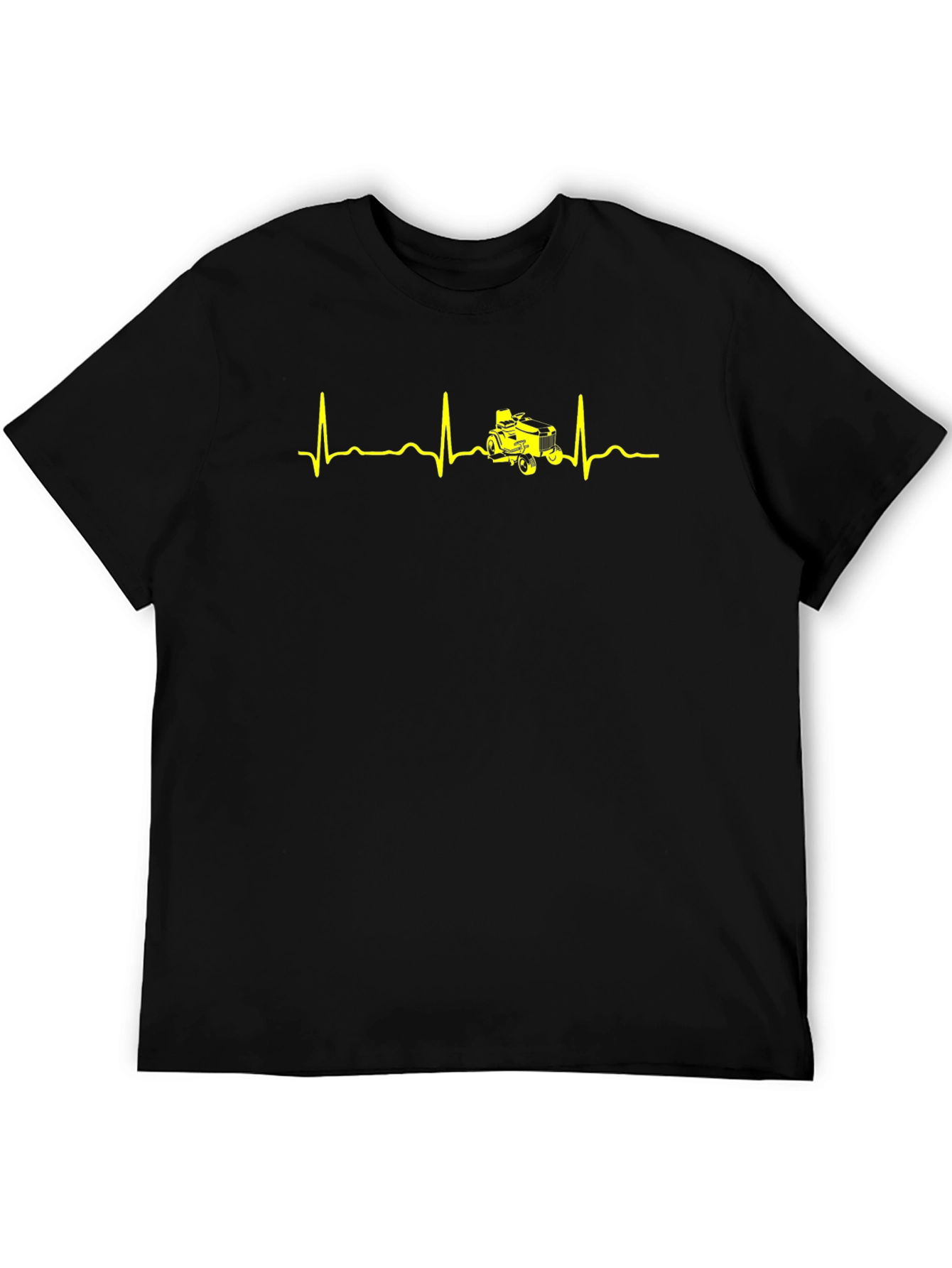 Tractor Heartbeat T-Shirt - Black