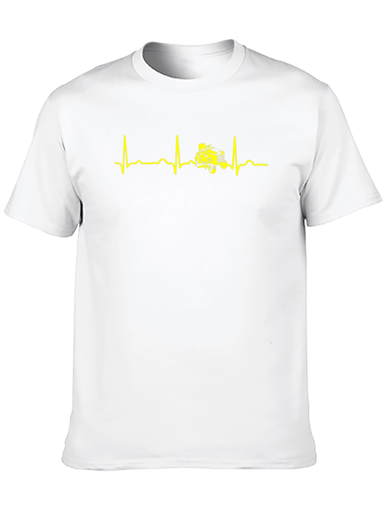 Tractor Heartbeat T-Shirt - Black