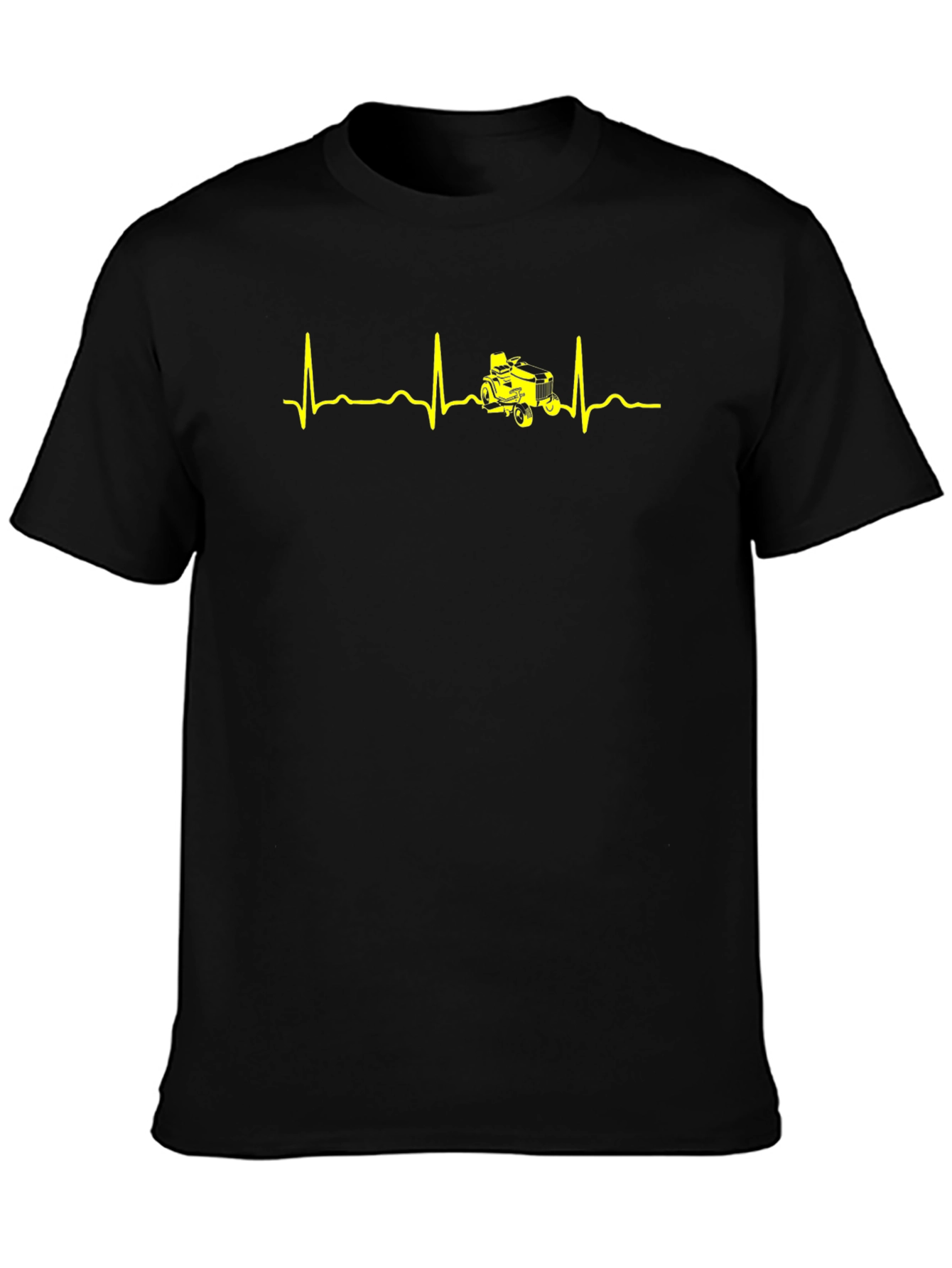 Tractor Heartbeat T-Shirt - Black
