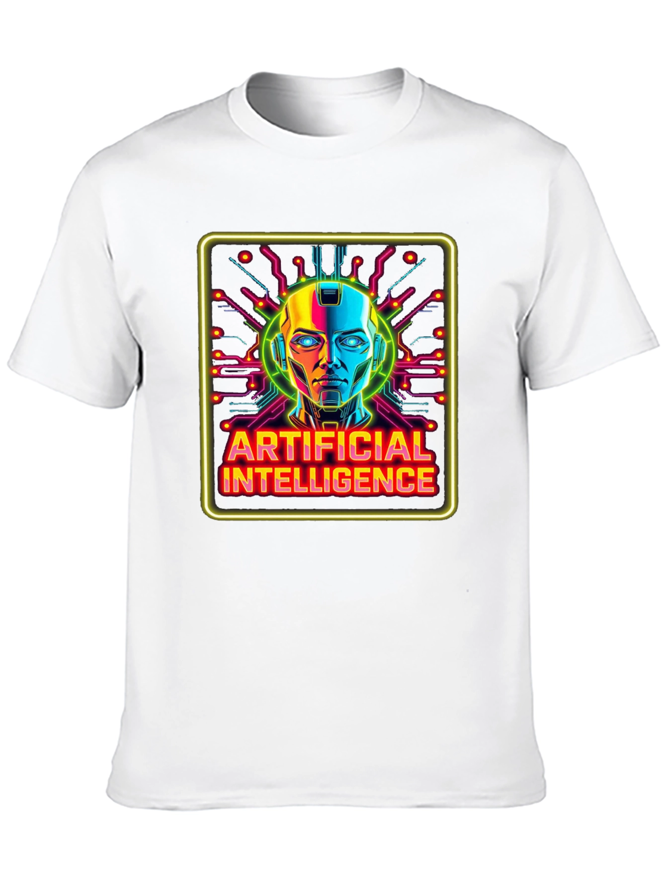 Artificial Intelligence Graphic Tee - Futuristic Robot Design