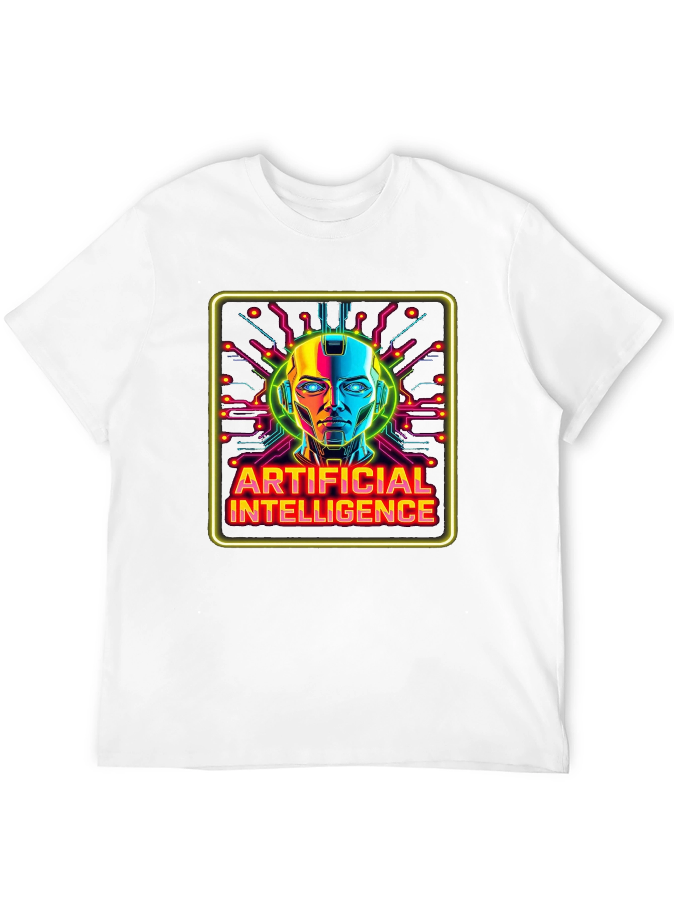 Artificial Intelligence Graphic Tee - Futuristic Robot Design