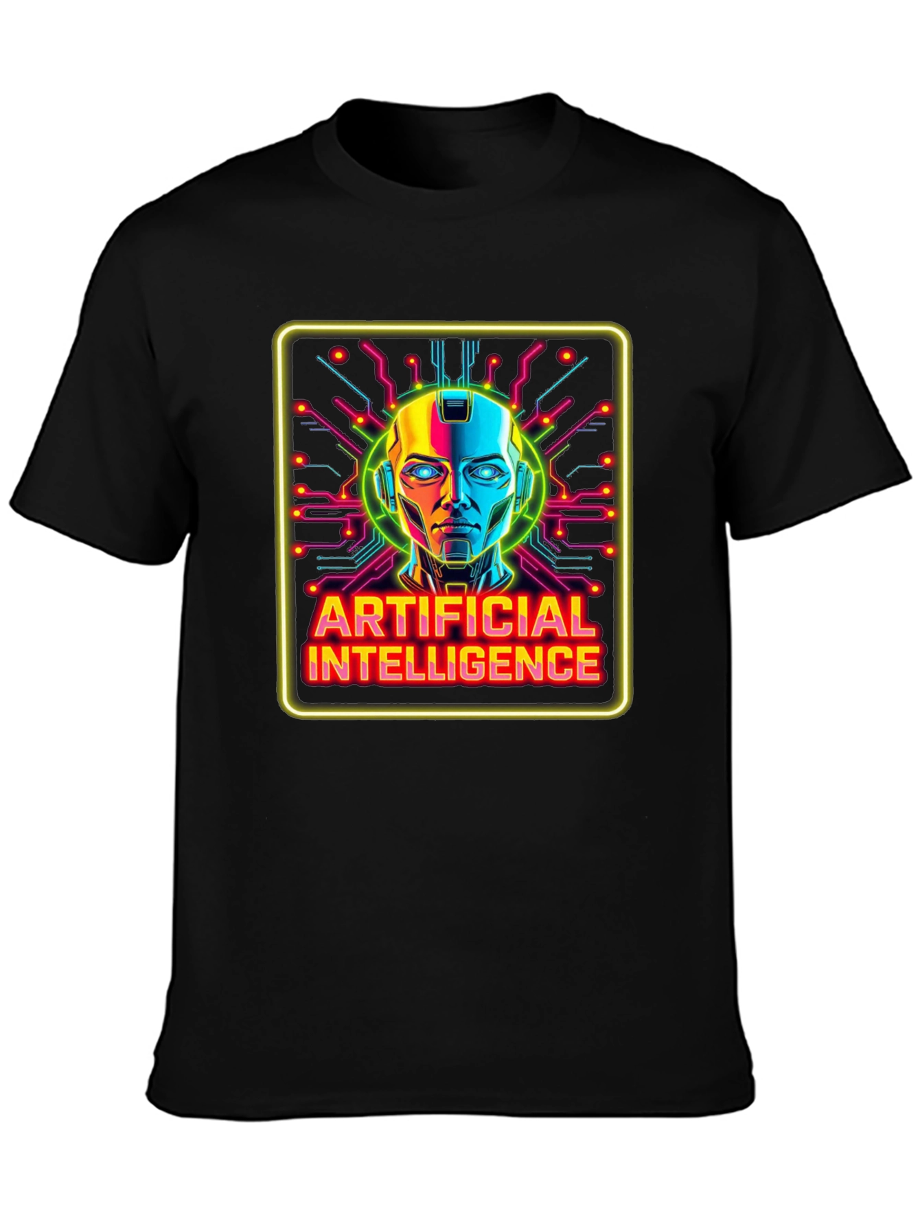Artificial Intelligence Graphic Tee - Futuristic Robot Design