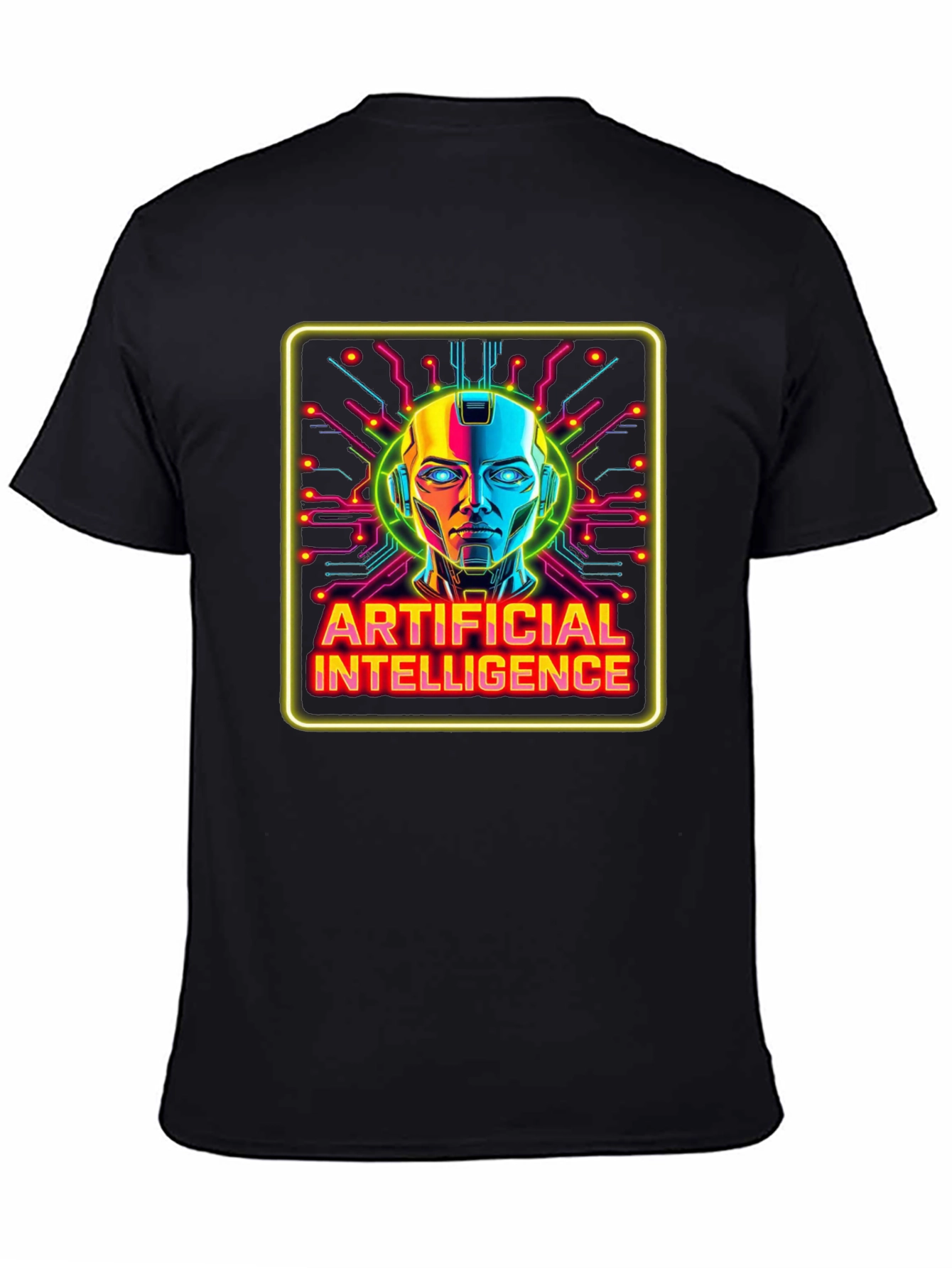 Artificial Intelligence Graphic Tee - Futuristic Robot Design