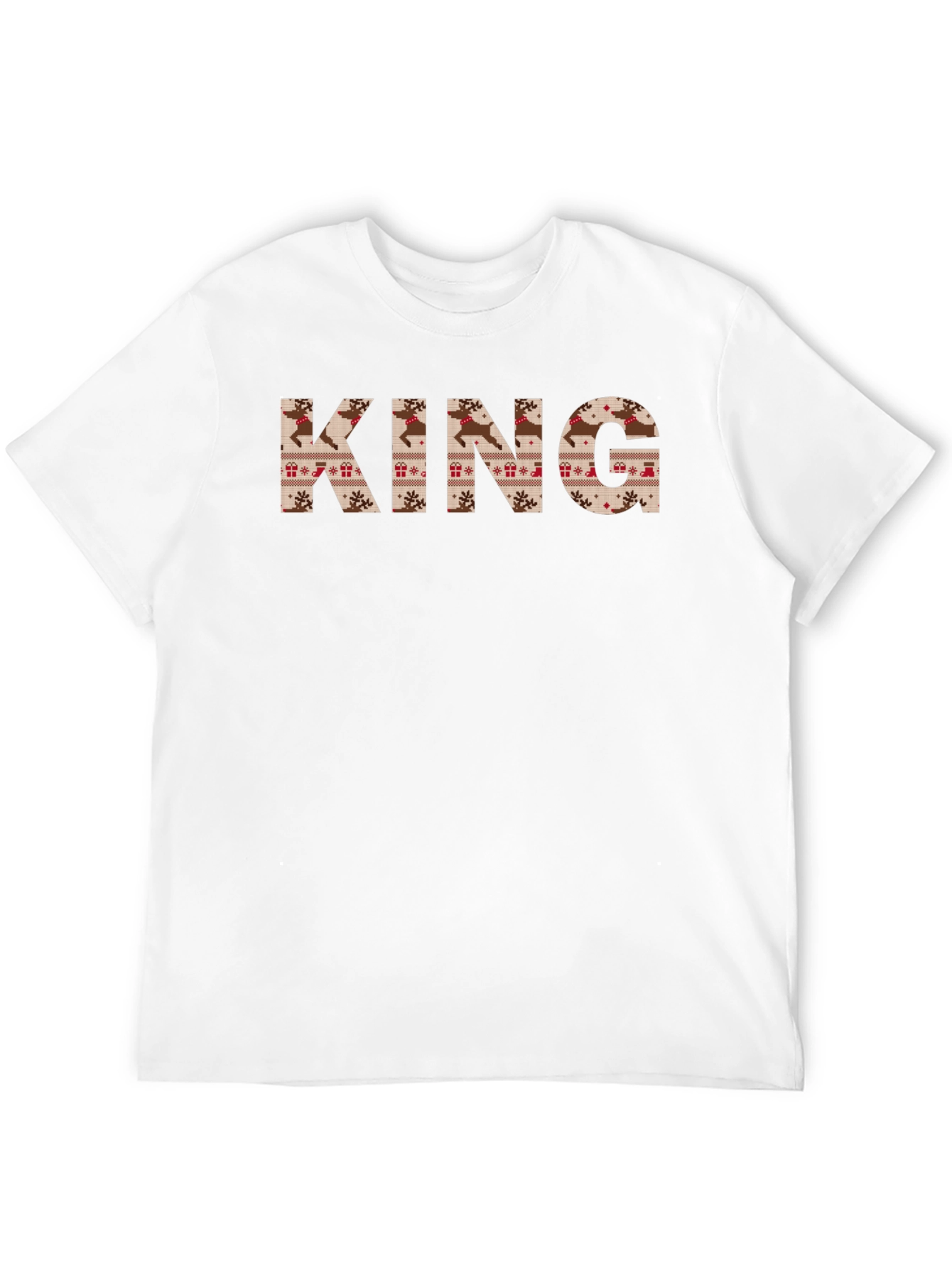 KING Christmas Sweater Pattern Tee Shirt