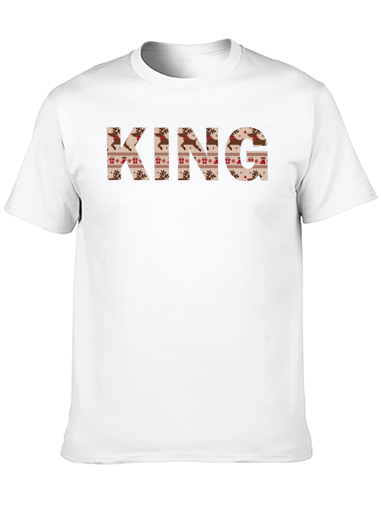 KING Christmas Sweater Pattern Tee Shirt