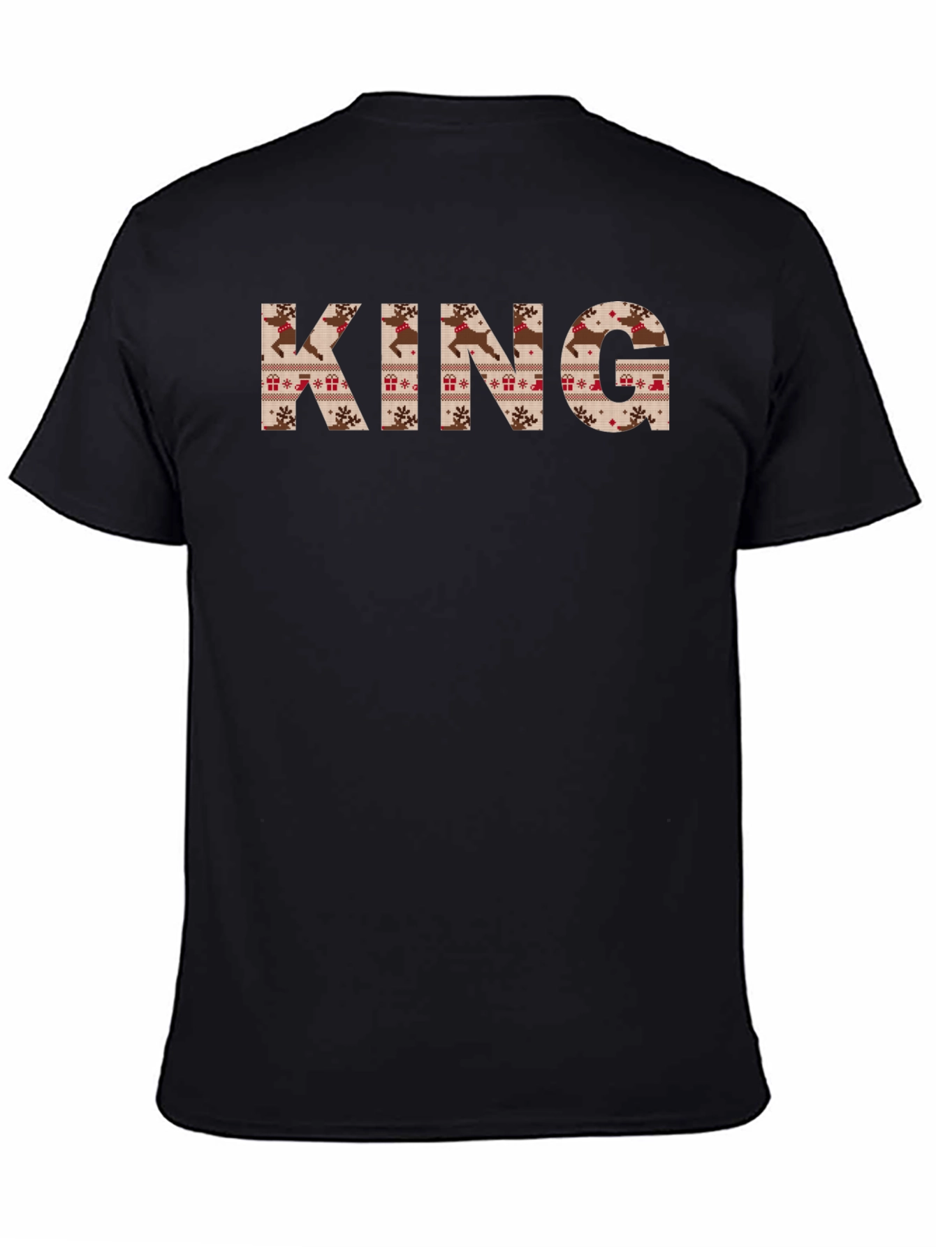KING Christmas Sweater Pattern Tee Shirt
