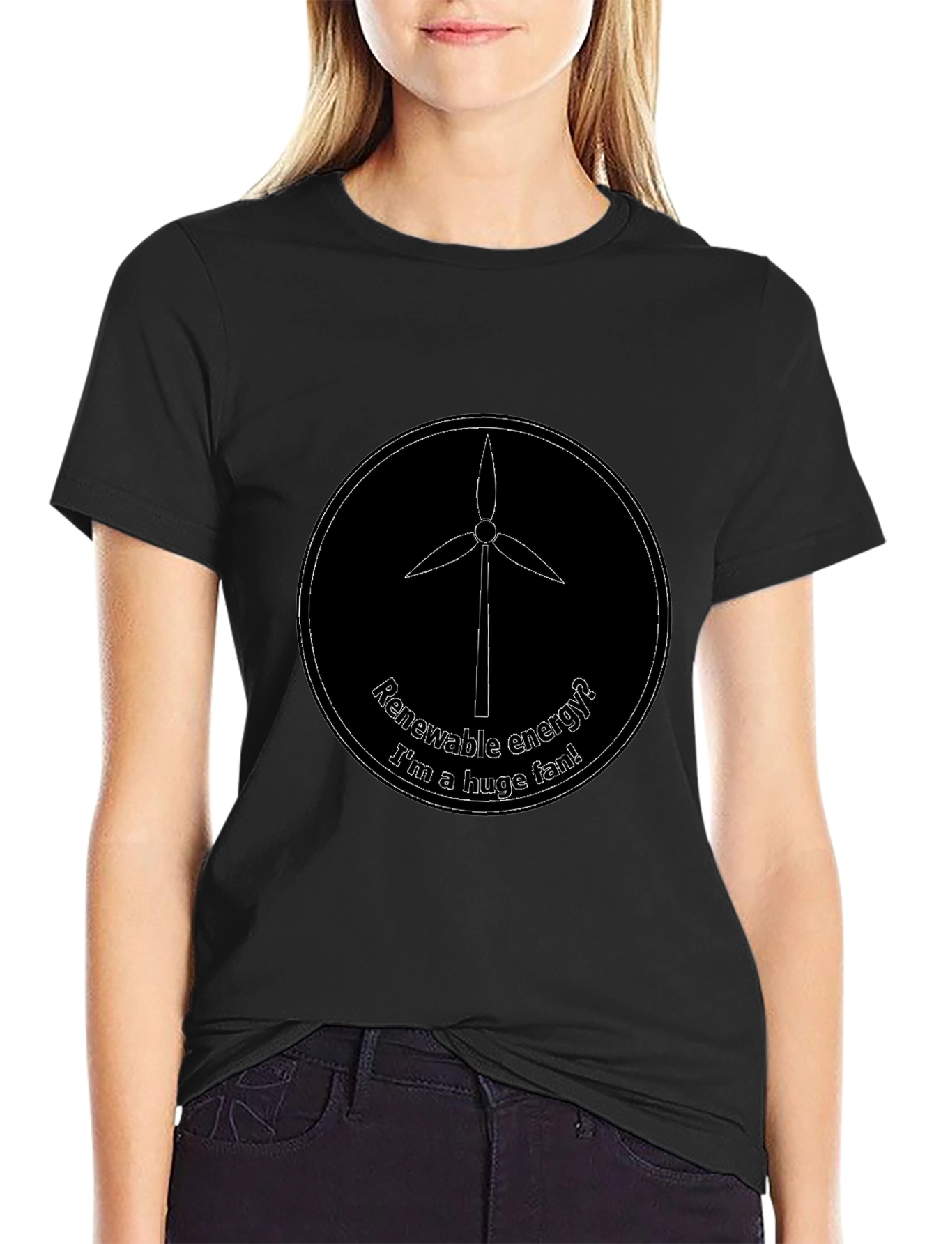 Renewable Energy Fan T-Shirt - Eco-Friendly Design