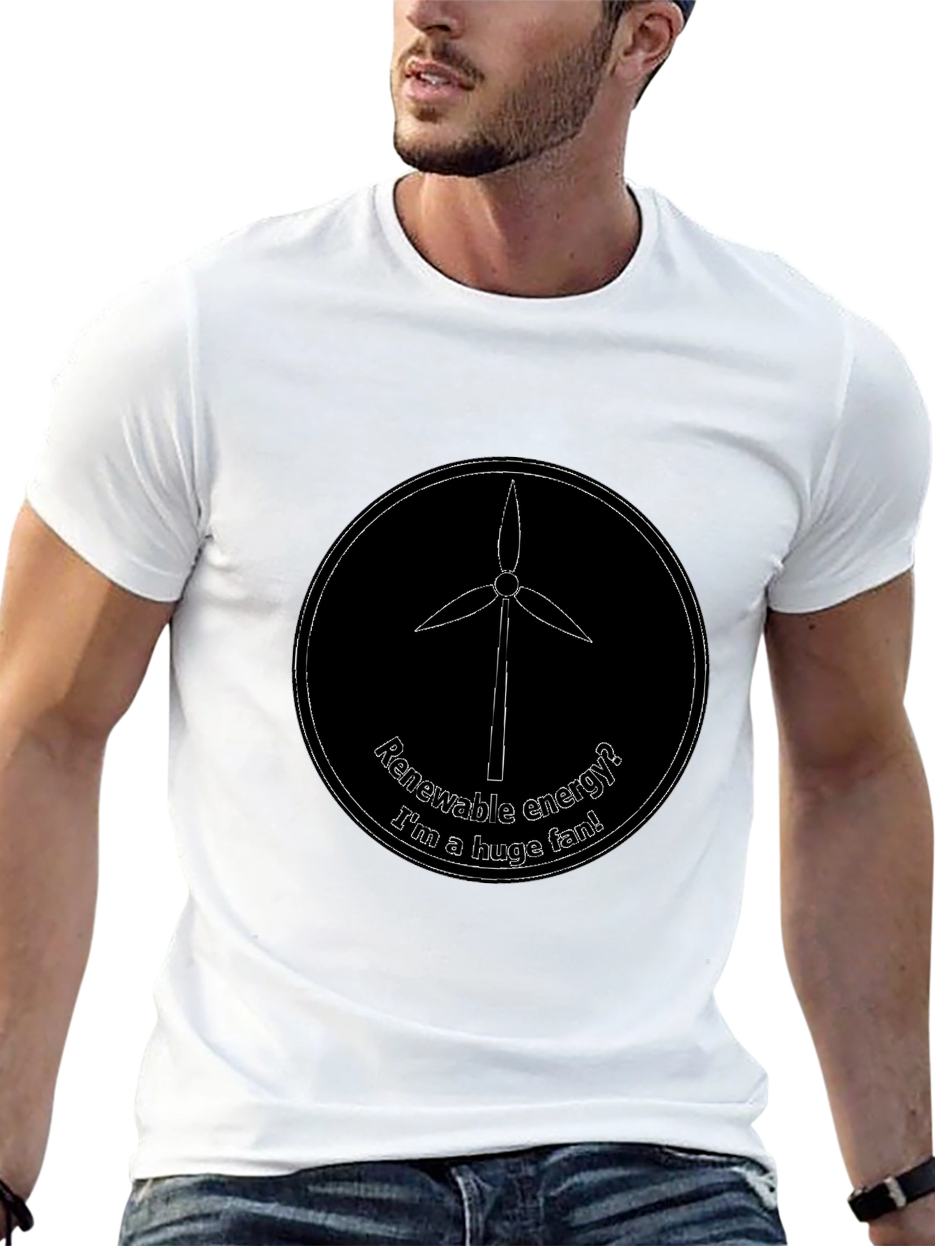 Renewable Energy Fan T-Shirt - Eco-Friendly Design
