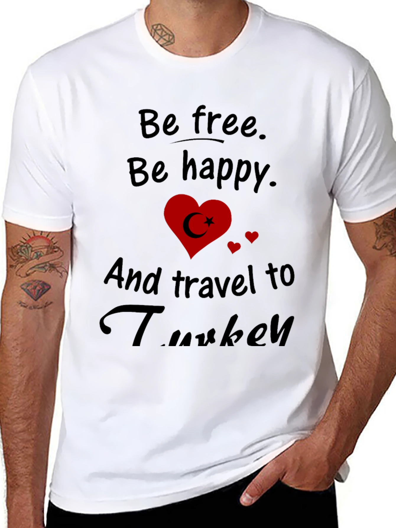 Be Free Turkey Graphic Tee