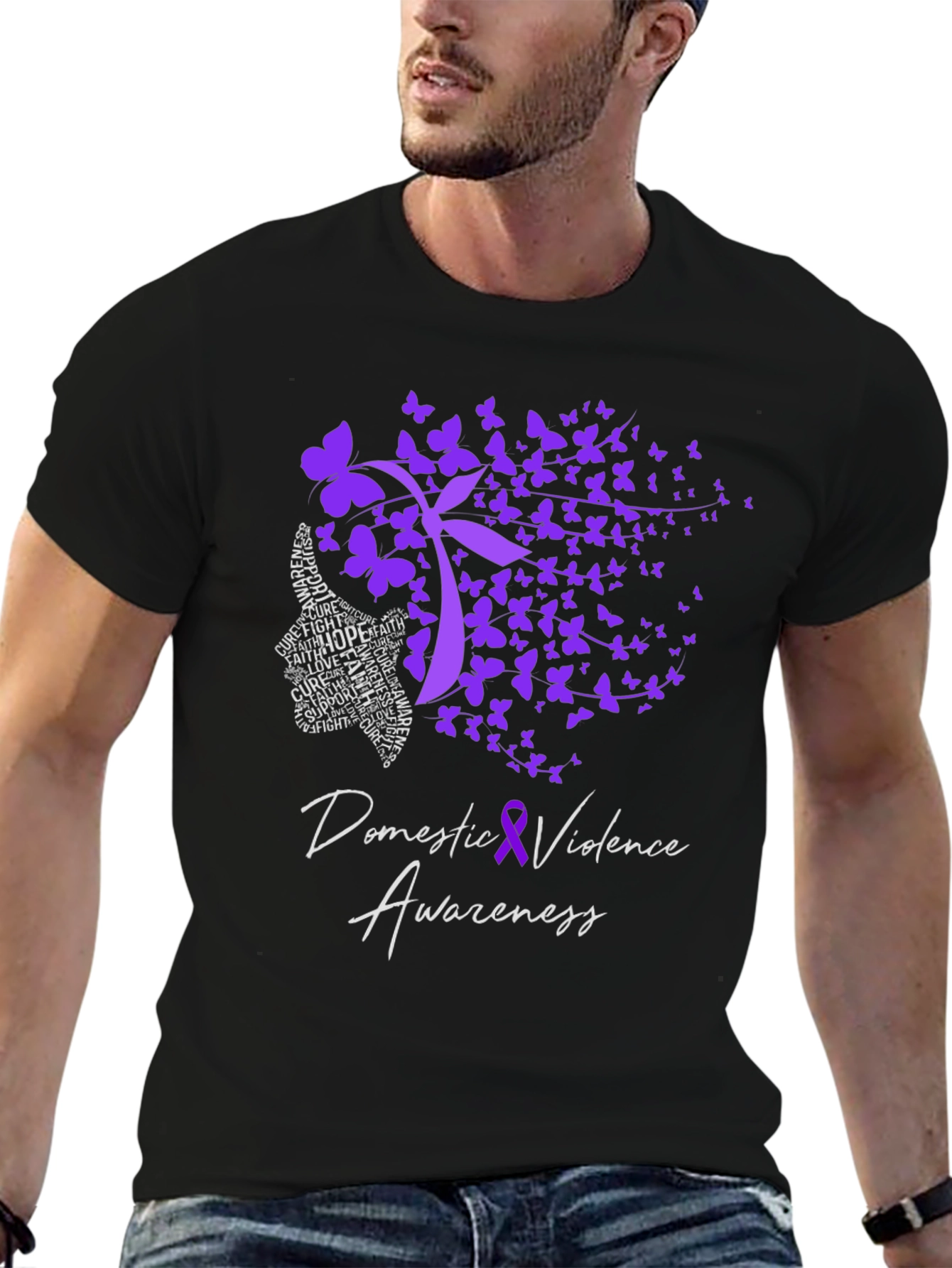 Domestic Violence Awareness T-Shirt Purple