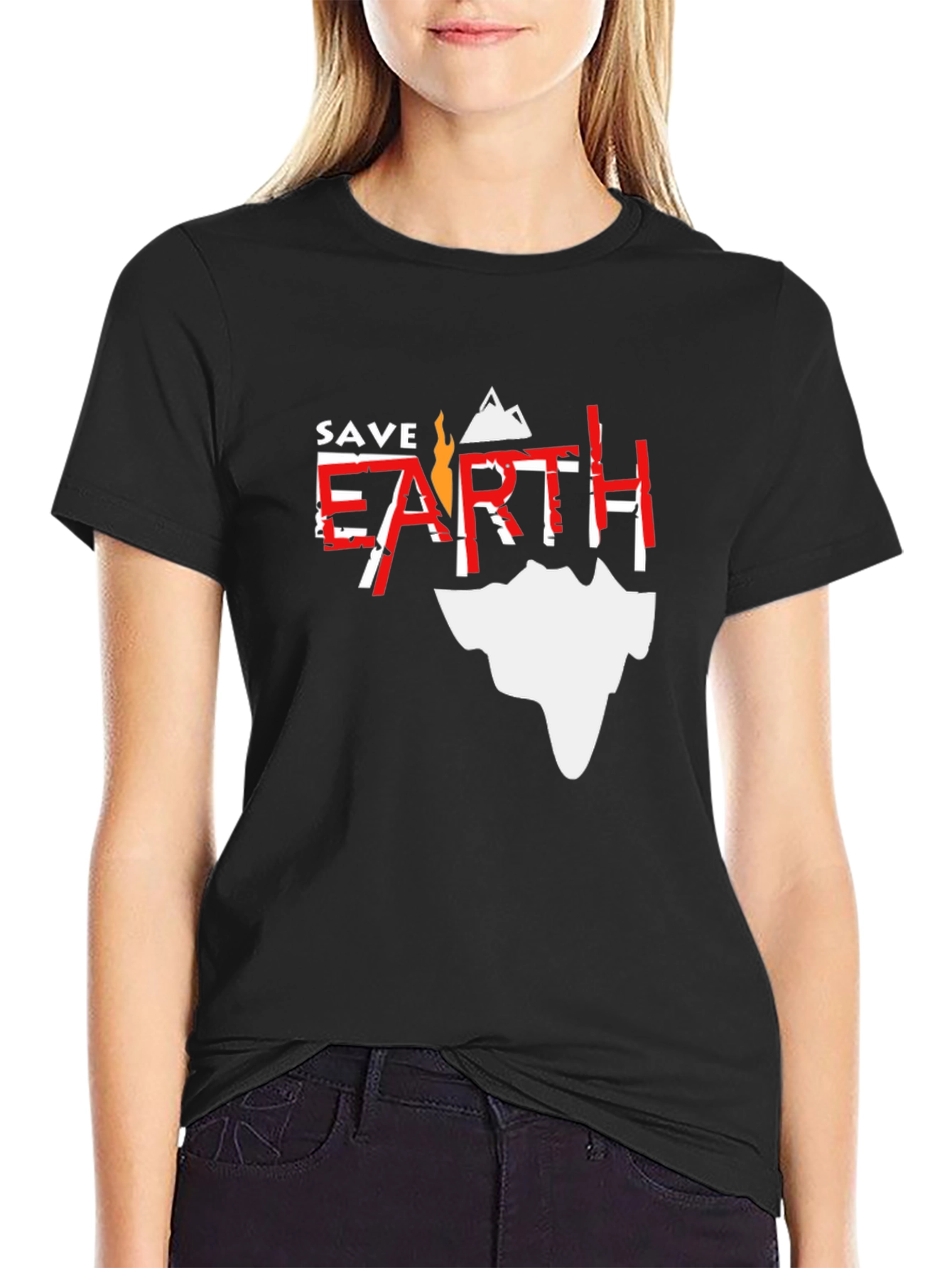 Save Earth Graphic Tee - Eco-Friendly Fashion