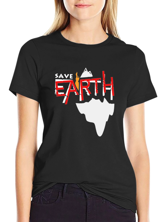 Save Earth Graphic Tee - Eco-Friendly Fashion