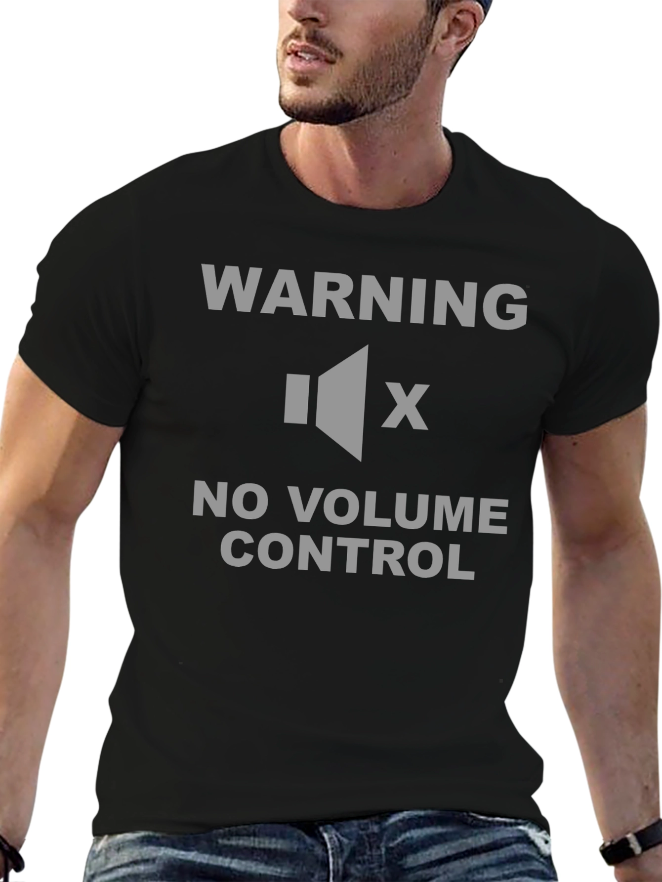 Warning No Volume Control T-Shirt - Funny Sarcastic Tee