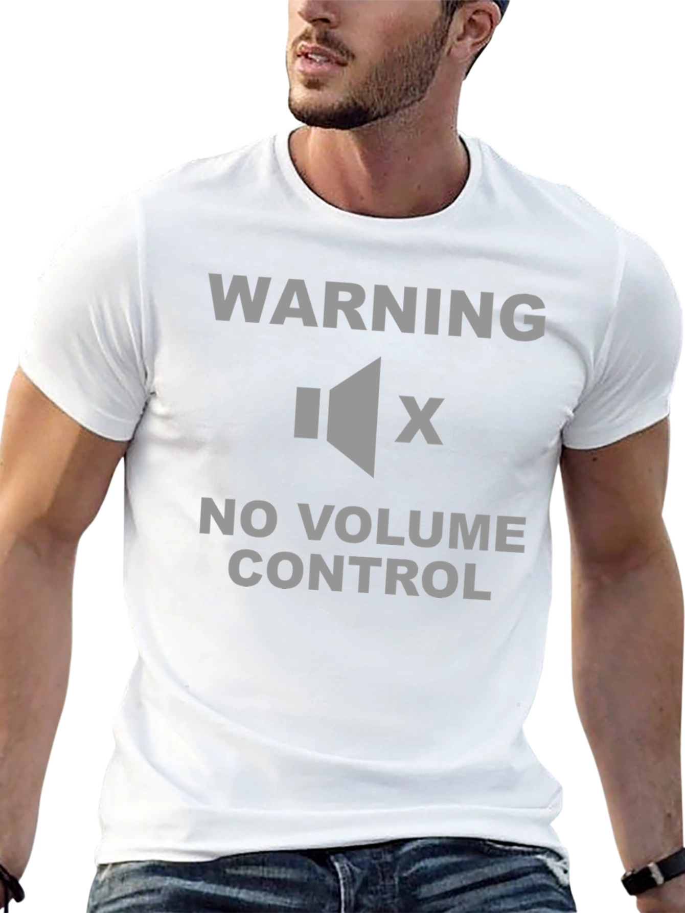 Warning No Volume Control T-Shirt - Funny Sarcastic Tee