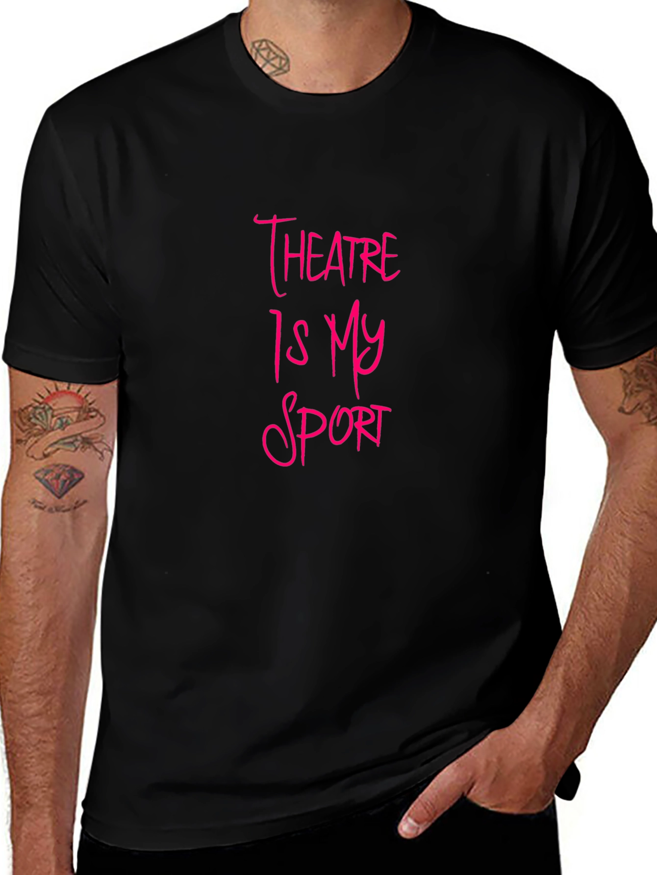 Theatre Is My Sport Black T-Shirt