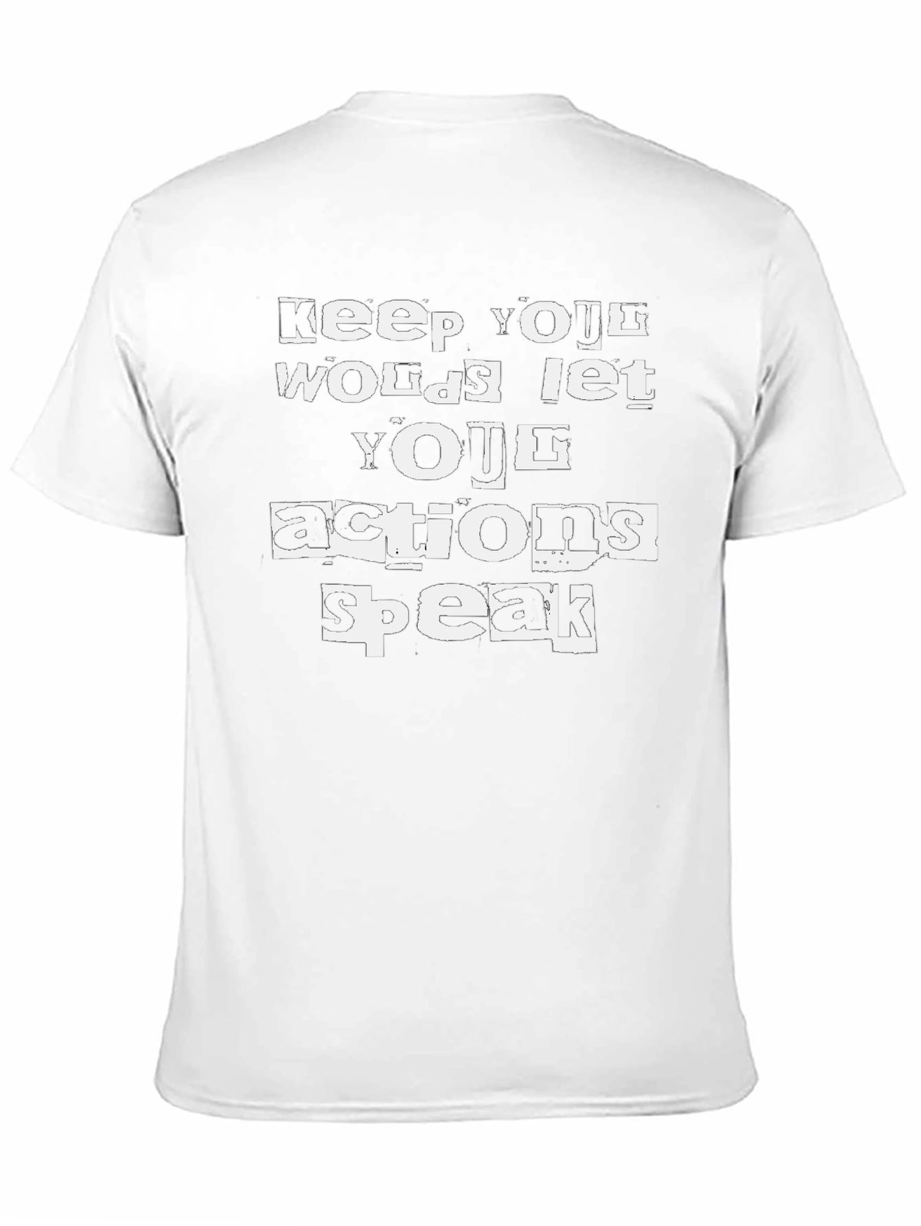 Actions Speak Louder T-Shirt - Black Cotton Tee