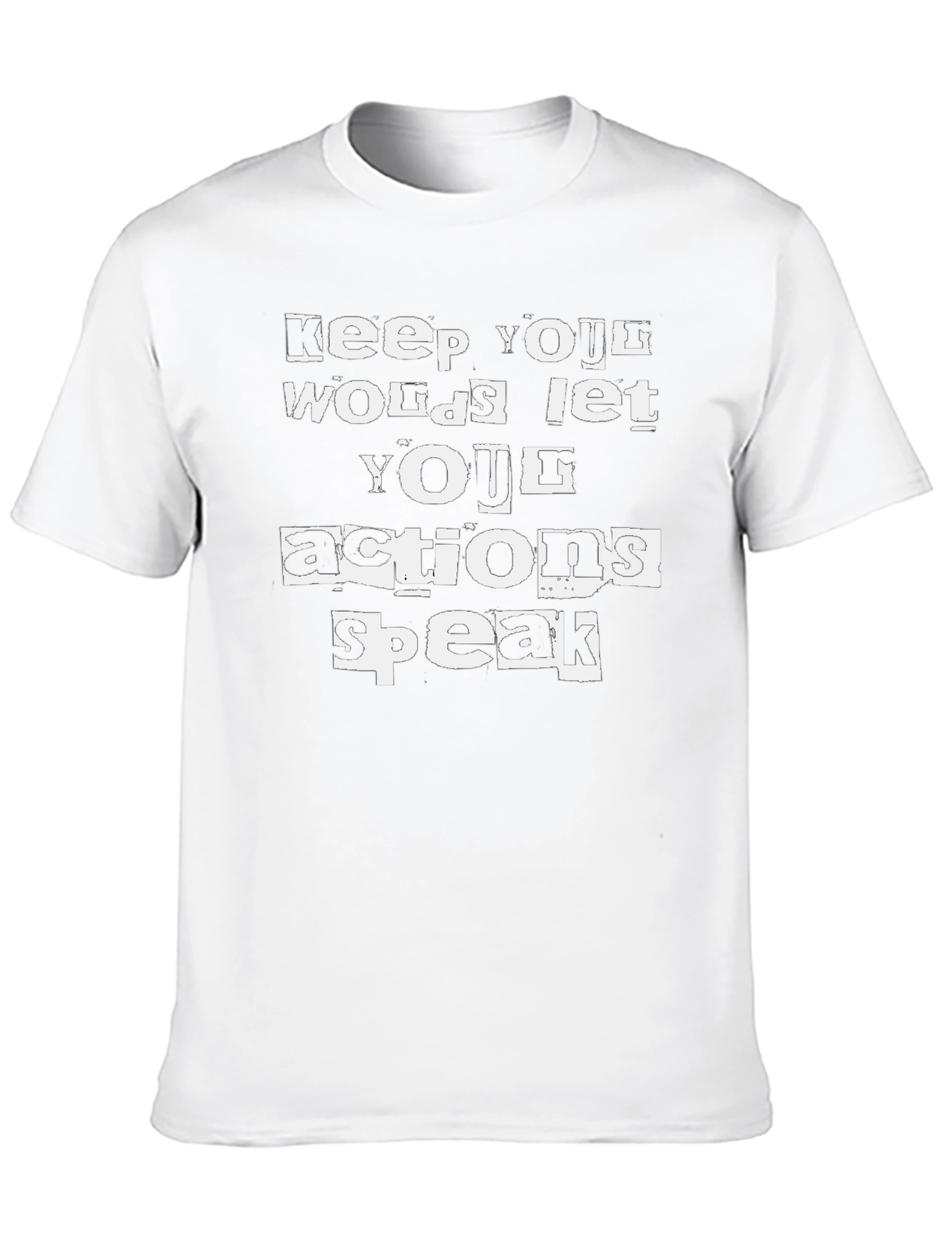 Actions Speak Louder T-Shirt - Black Cotton Tee