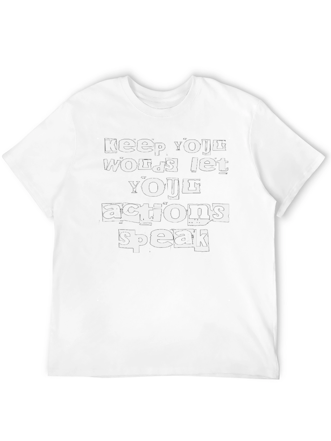 Actions Speak Louder T-Shirt - Black Cotton Tee
