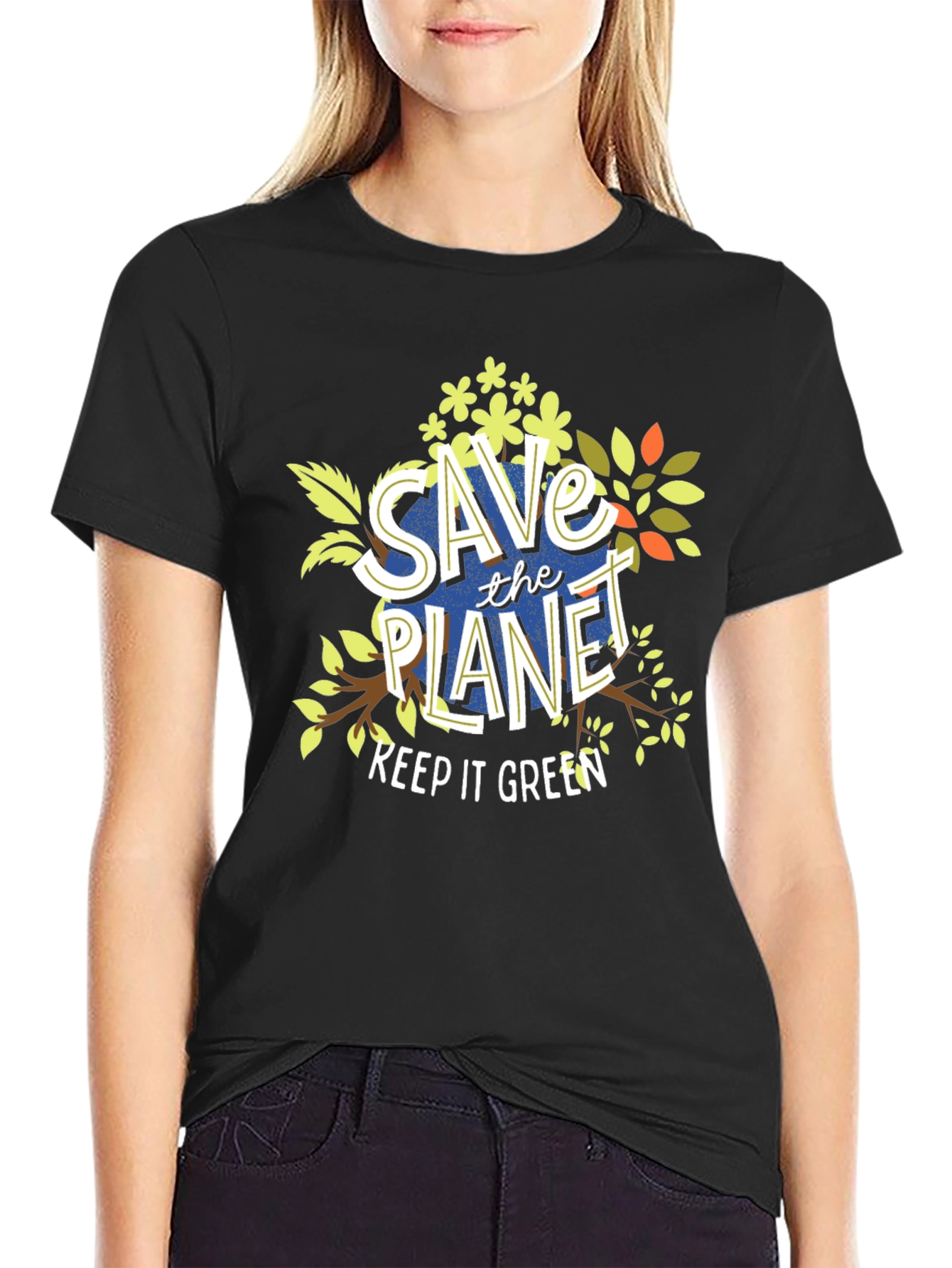 Save the Planet Graphic Tee - Keep It Green
