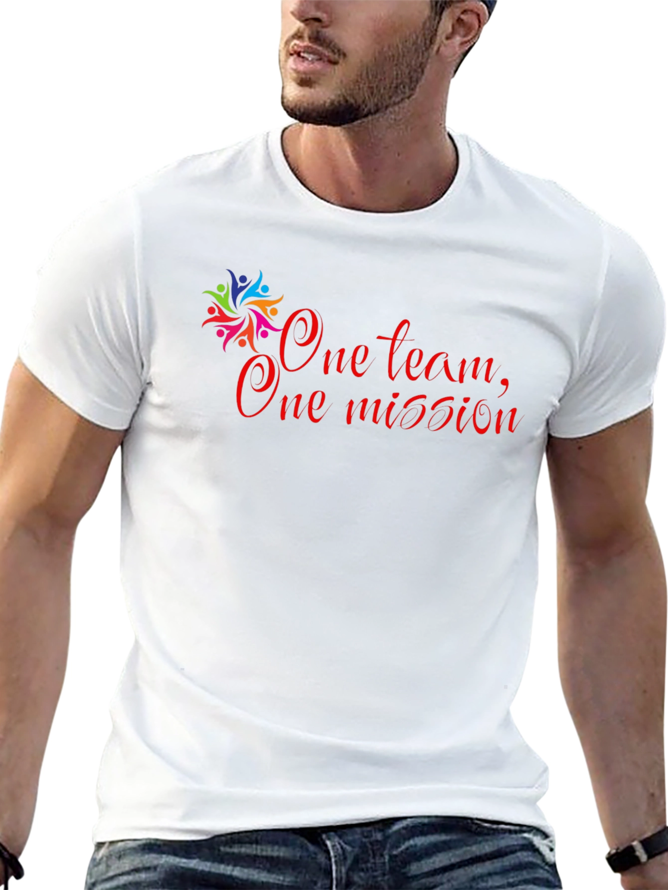 One Team One Mission Black T-Shirt