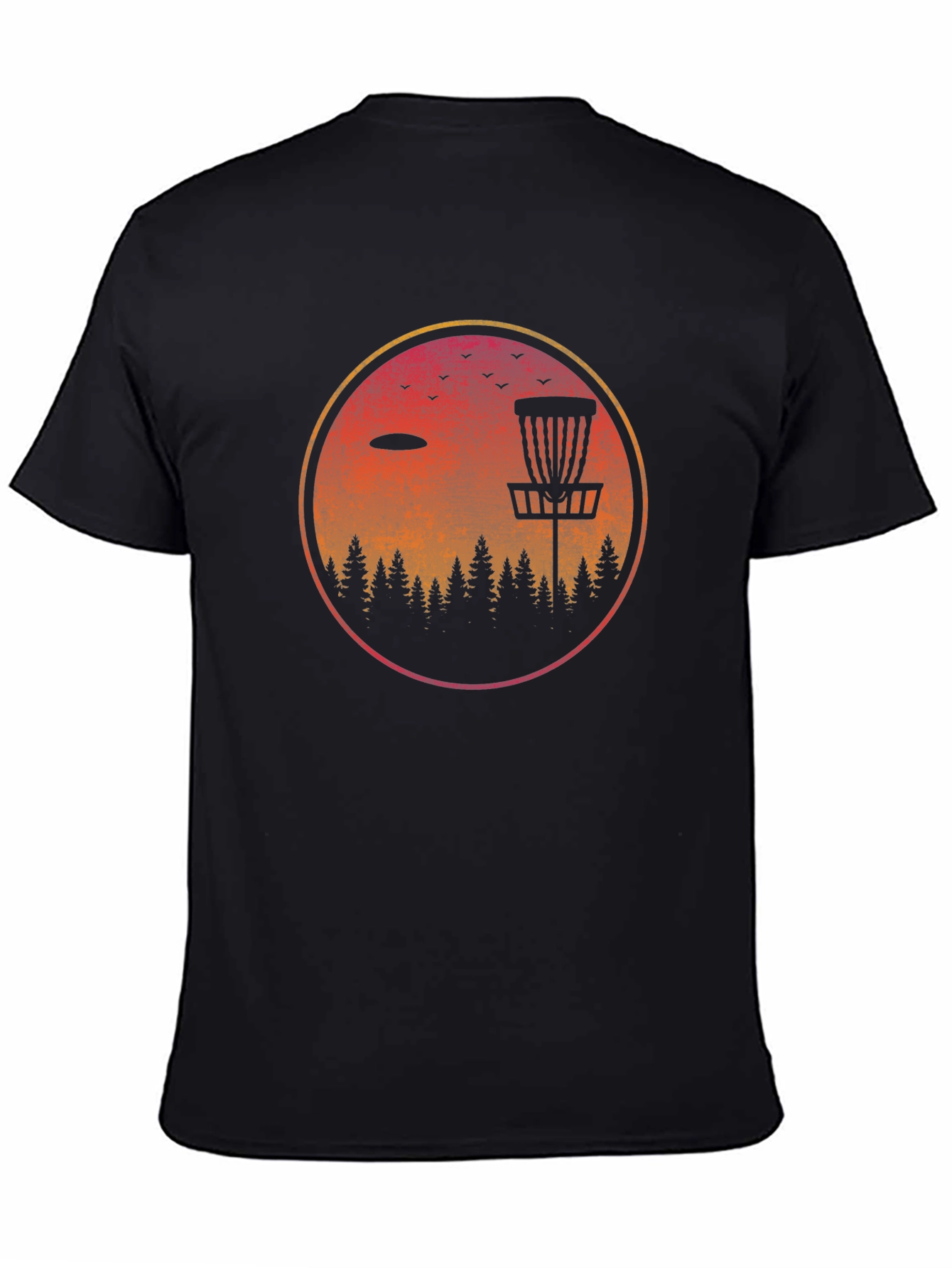 Disc Golf Sunset Graphic Tee - Outdoor Adventure