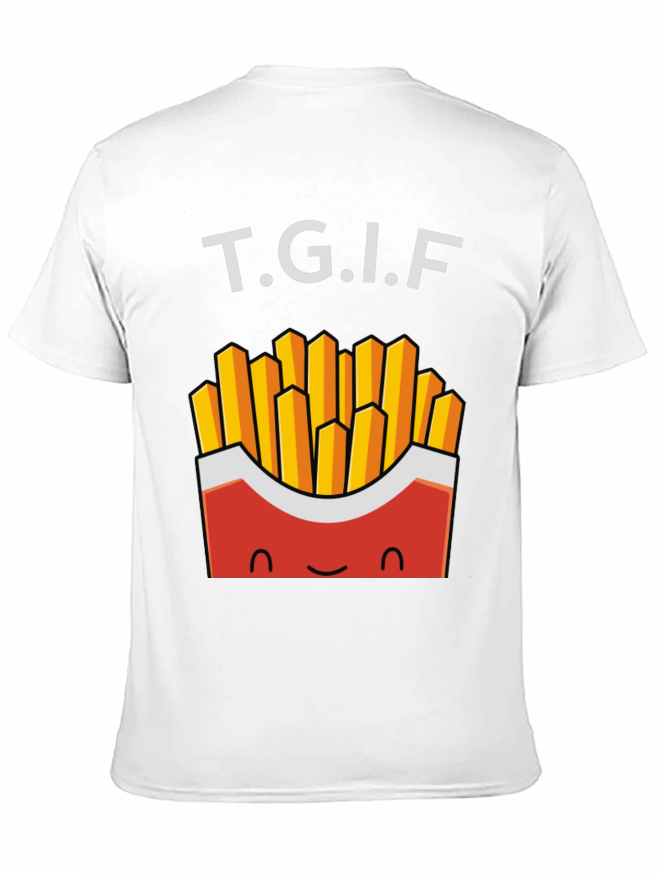 TGIF French Fries Graphic Tee - Black Crew Neck