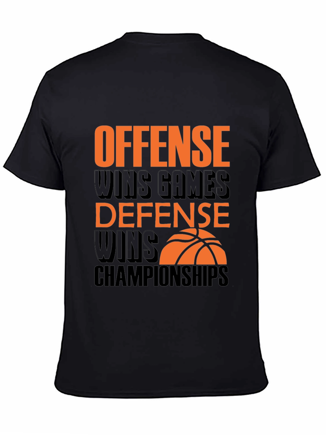 Offense & Defense Basketball Graphic Tee