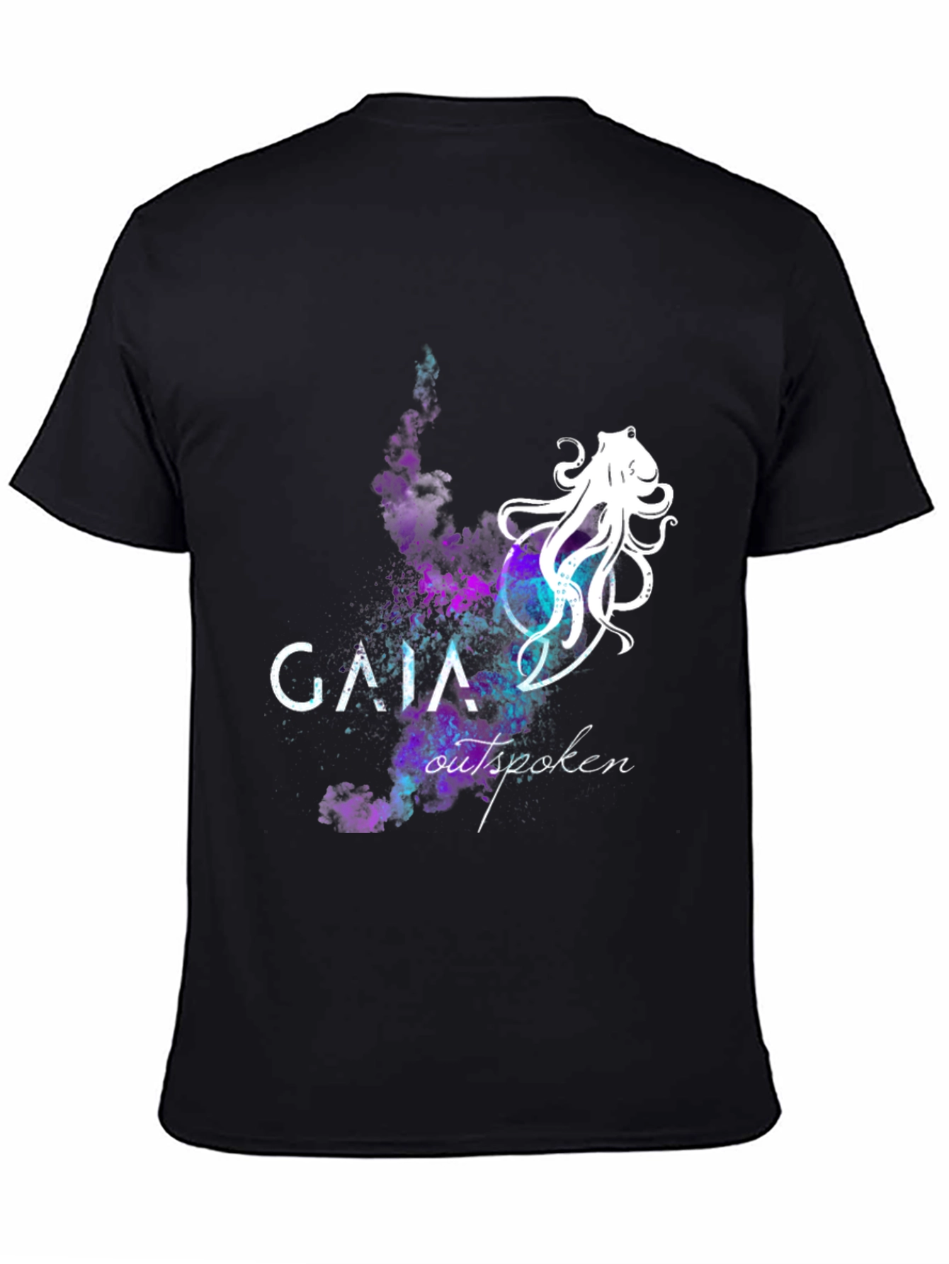 Gaia Outspoken Black Graphic T-Shirt