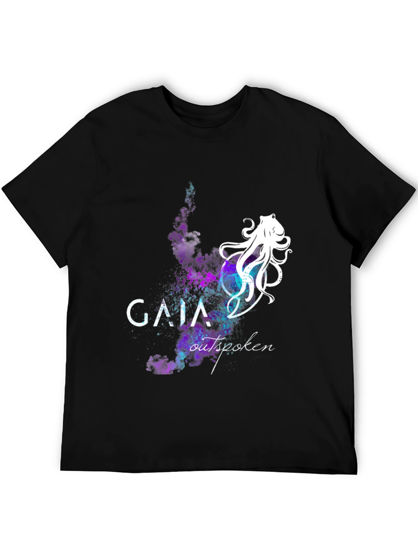 Gaia Outspoken Black Graphic T-Shirt