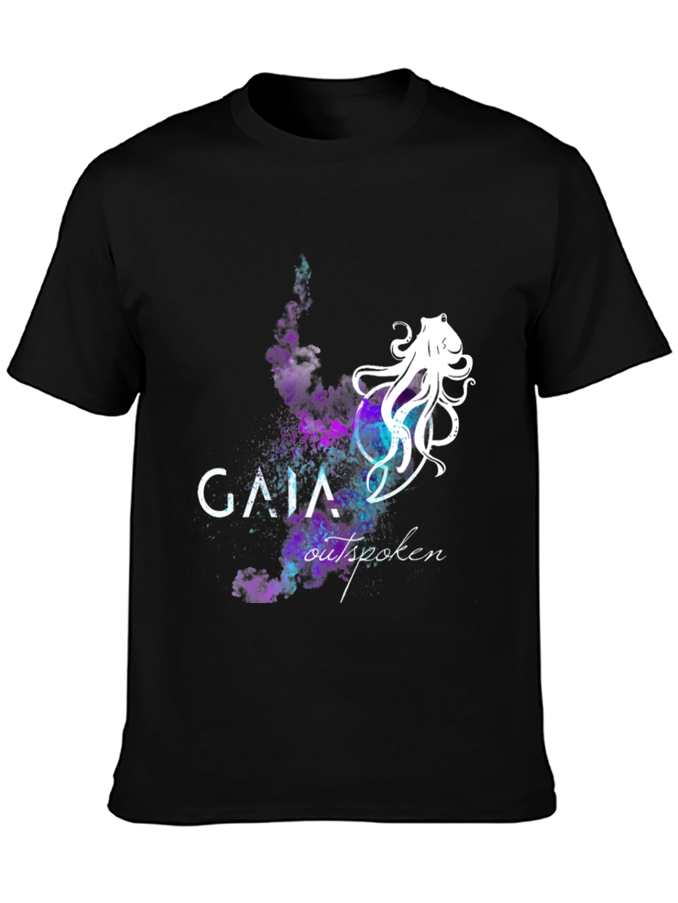 Gaia Outspoken Black Graphic T-Shirt