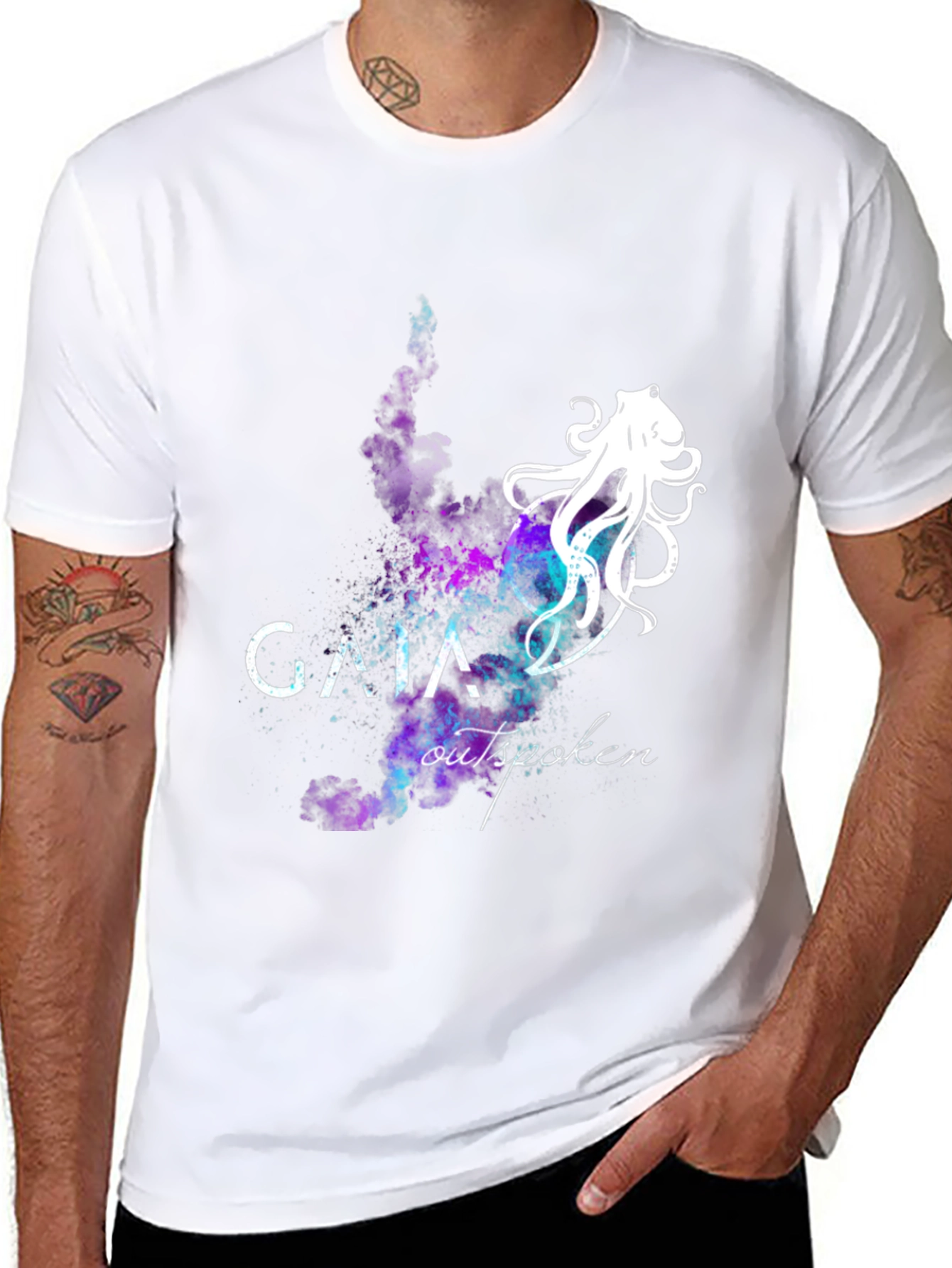 Gaia Outspoken Black Graphic T-Shirt