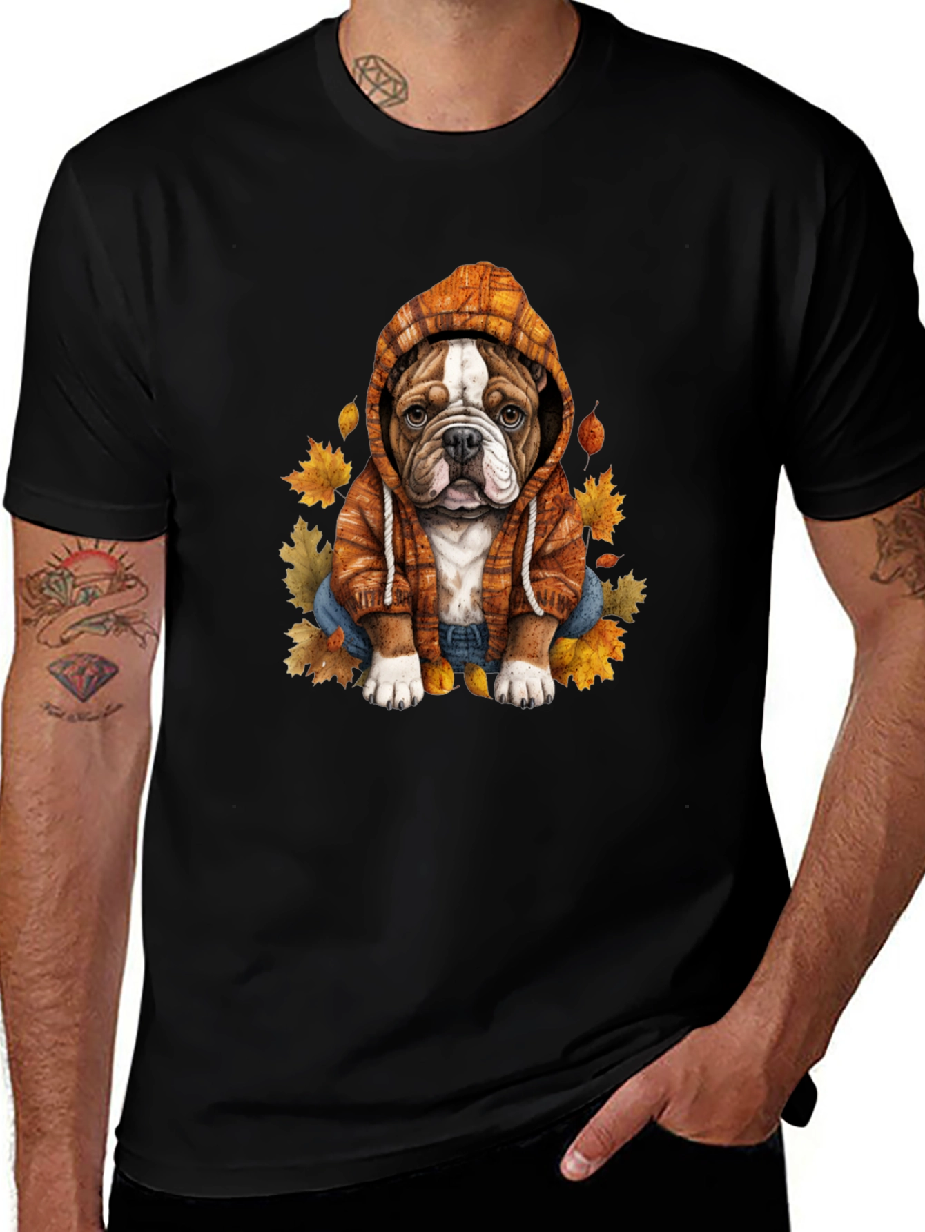 Dog in Hoodie Tee