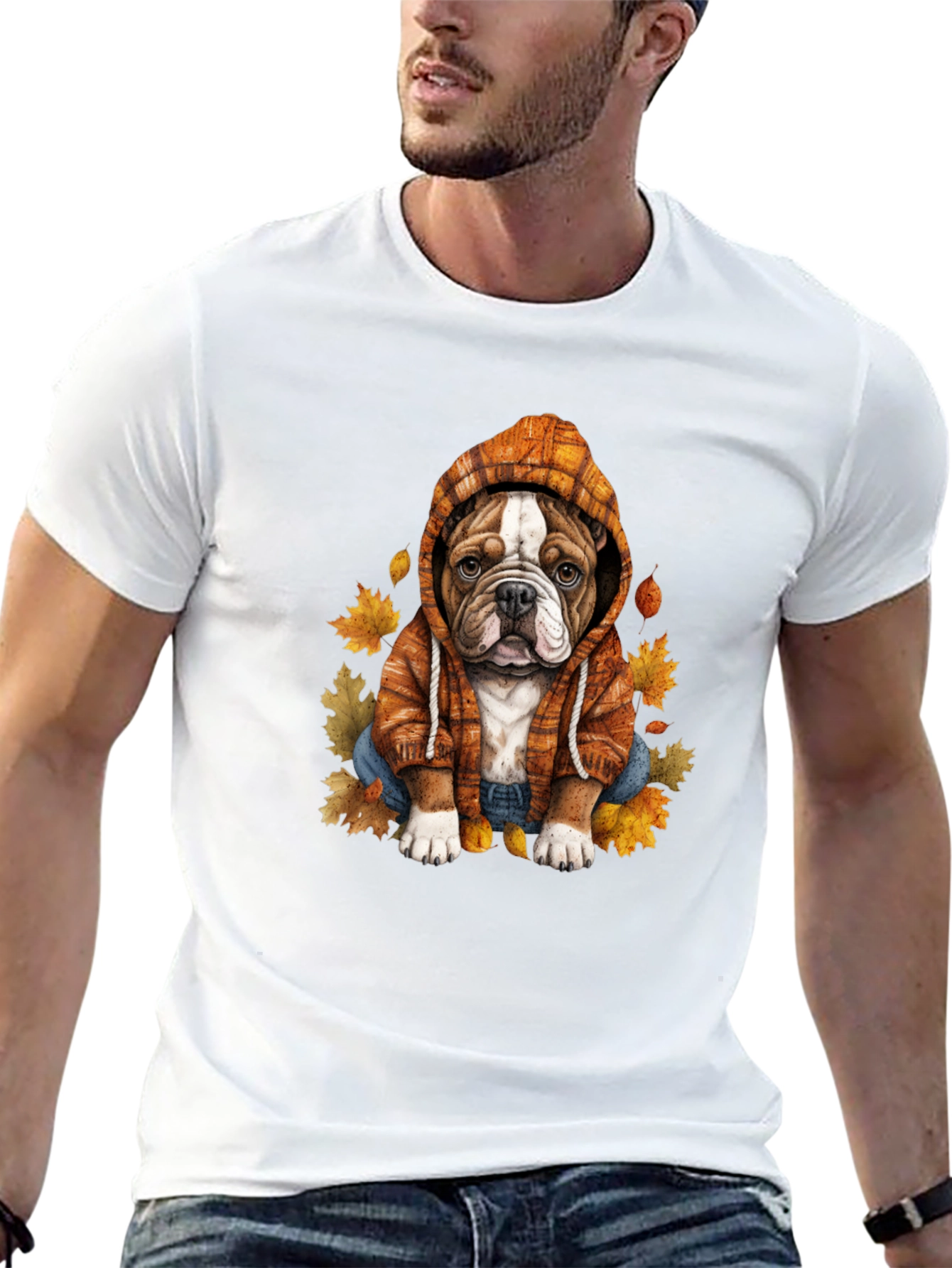 Dog in Hoodie Tee