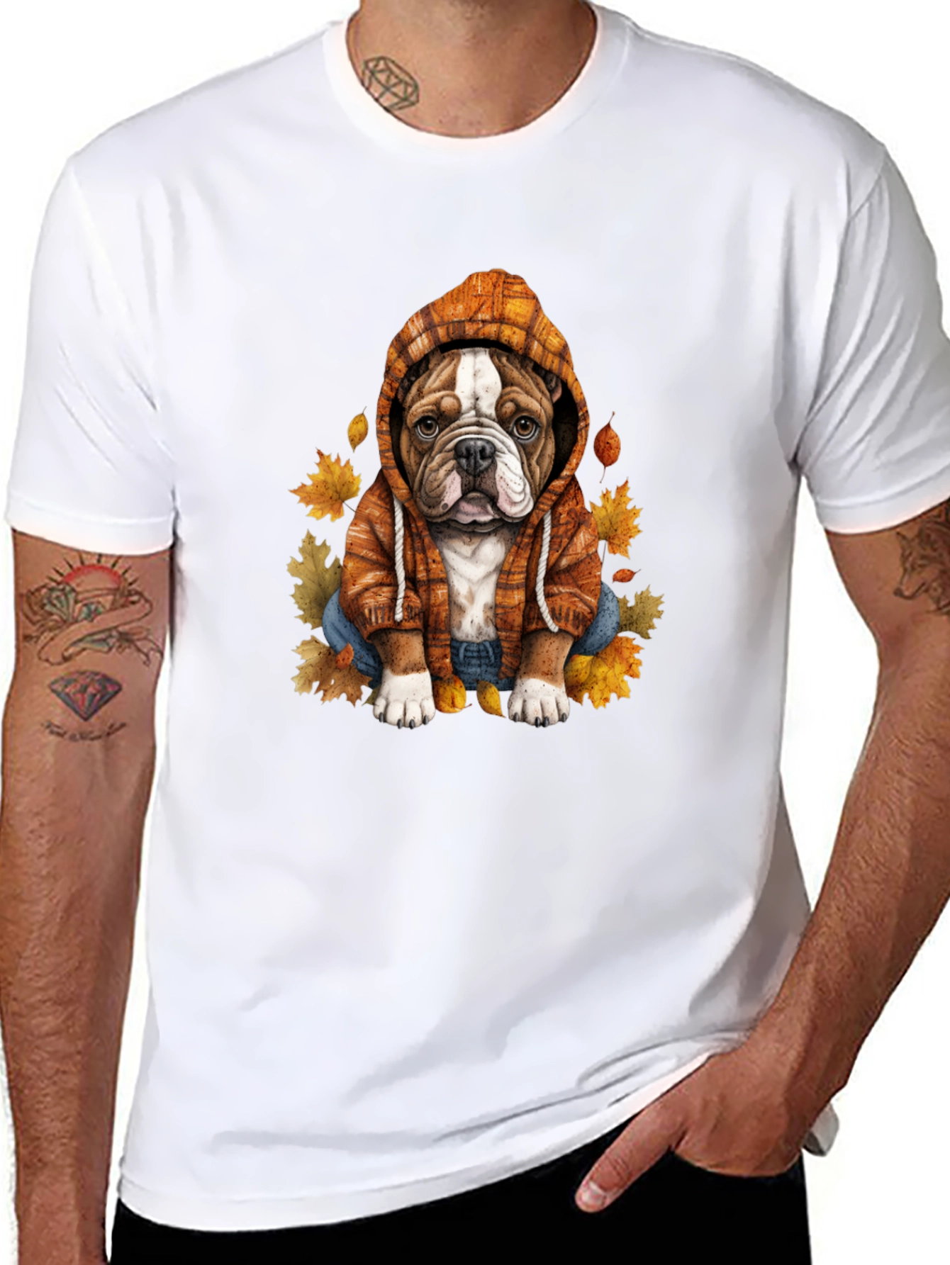 Dog in Hoodie Tee