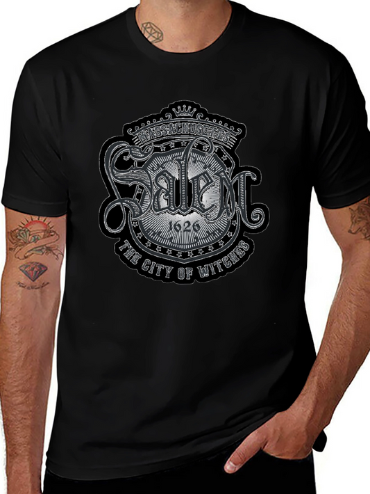 Salem Massachusetts Black T-Shirt