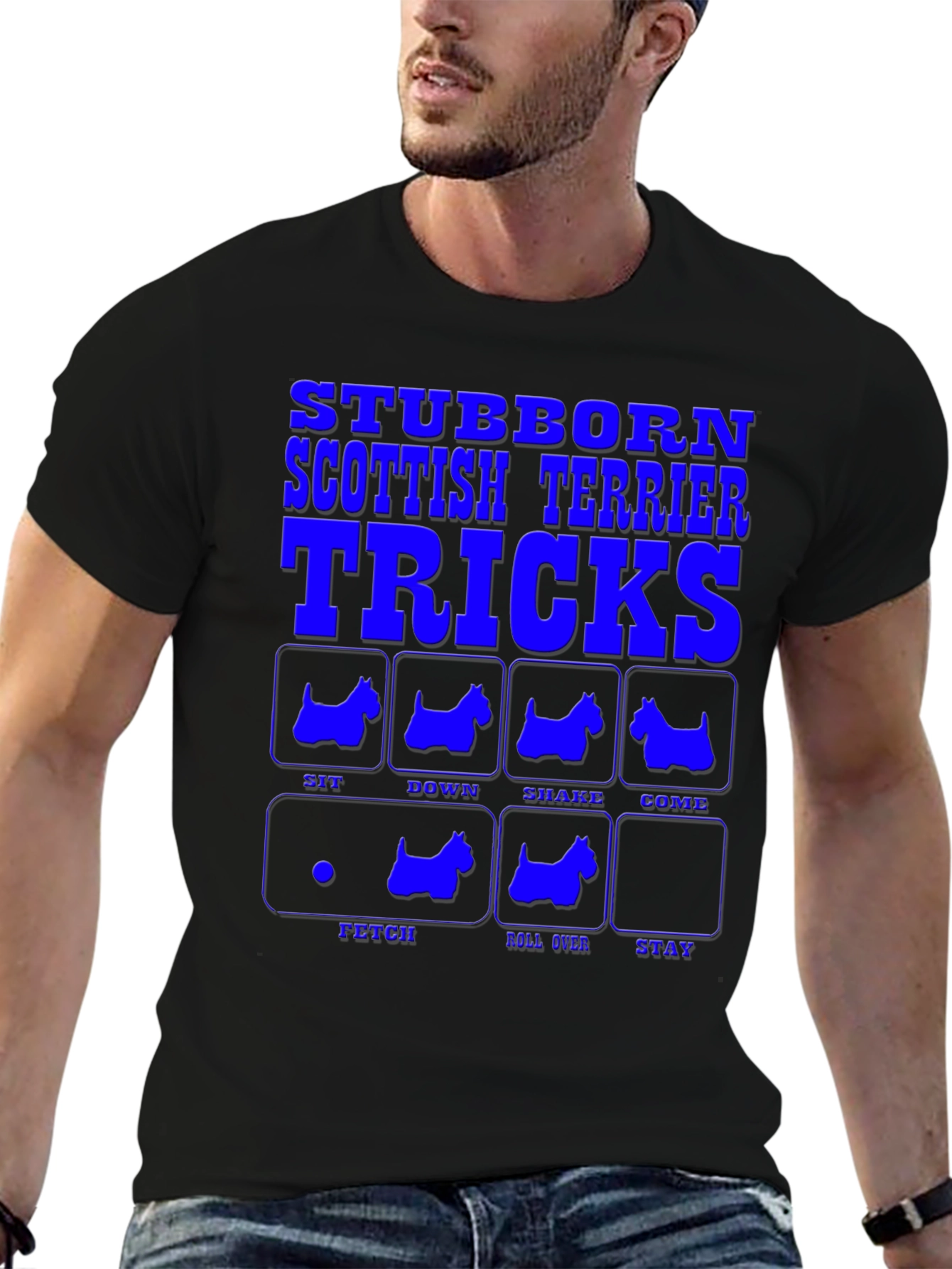 Stubborn Scottish Terrier Tricks T-Shirt