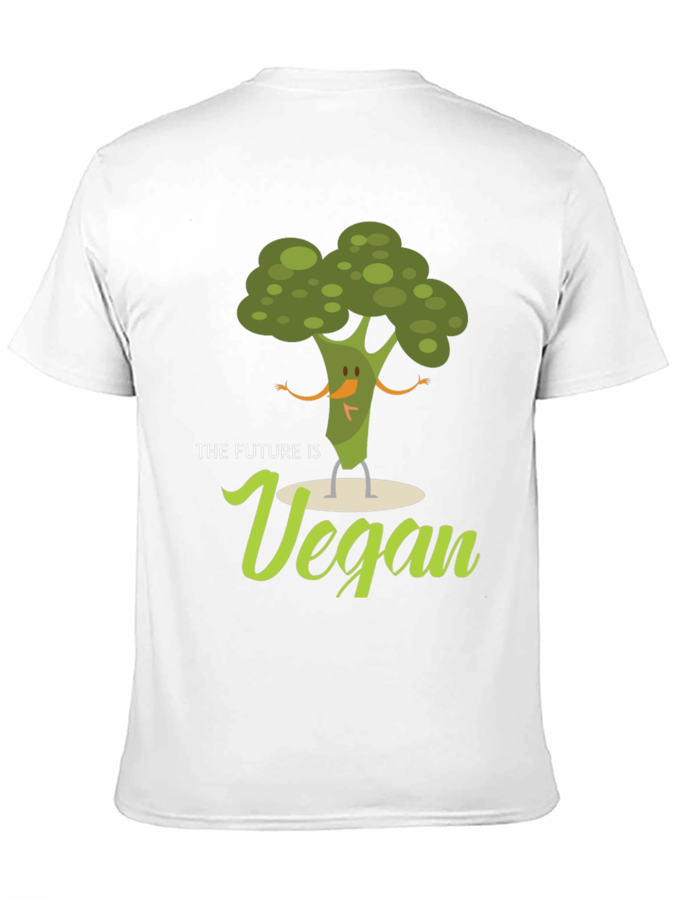 Vegan Future Broccoli Tee - Black Graphic T-Shirt