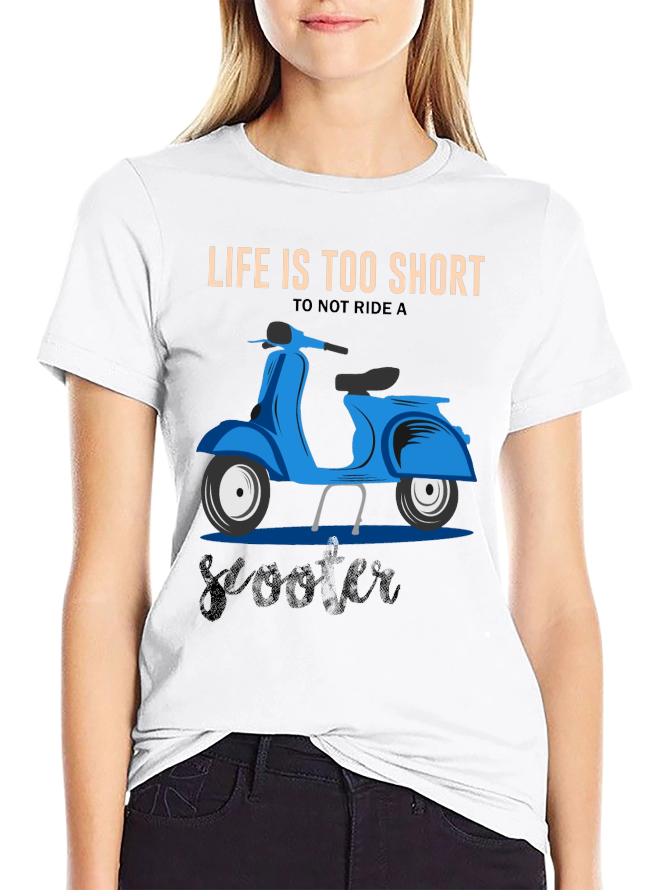 Lifes Too Short Scooter T-Shirt