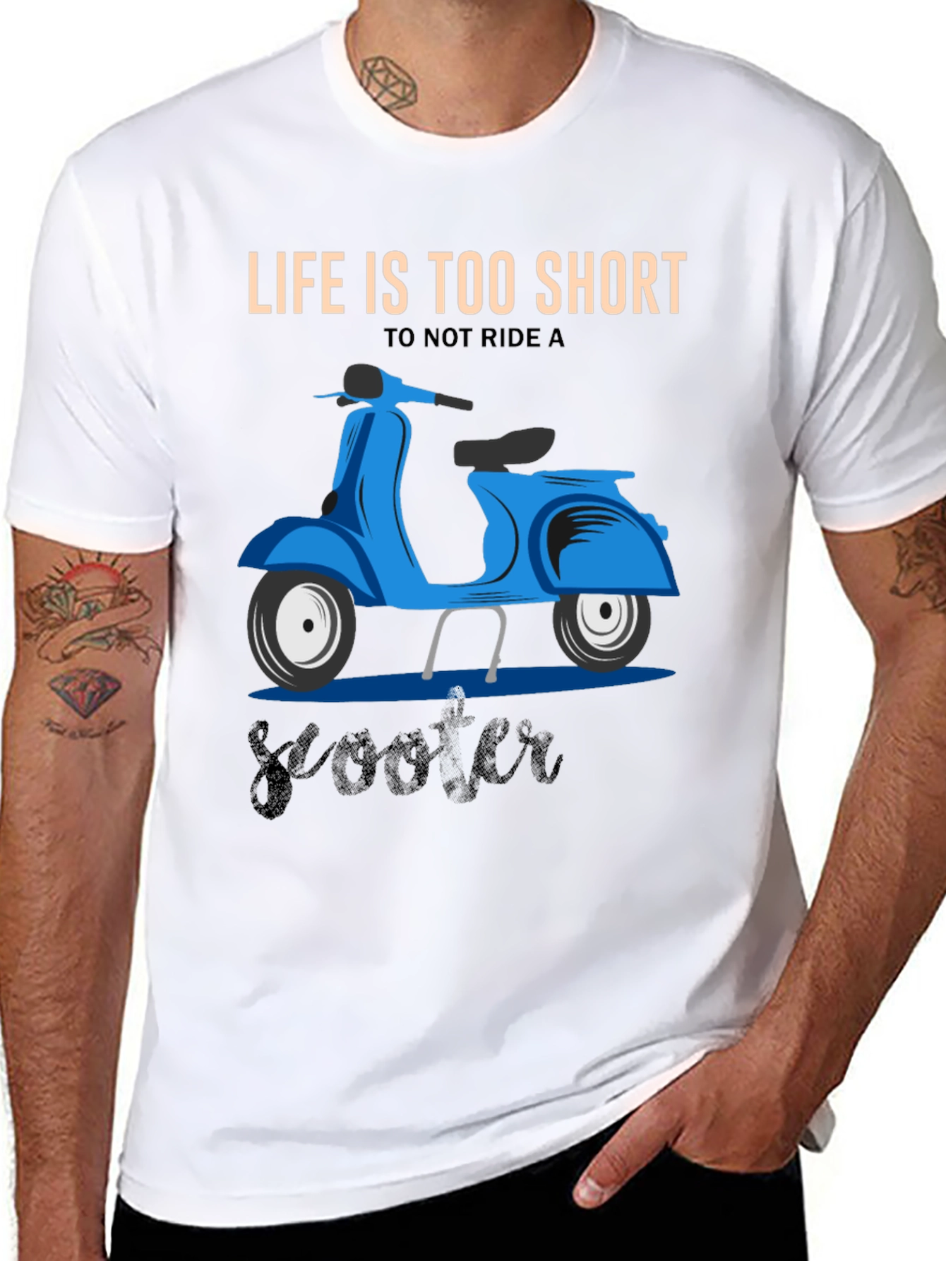 Lifes Too Short Scooter T-Shirt