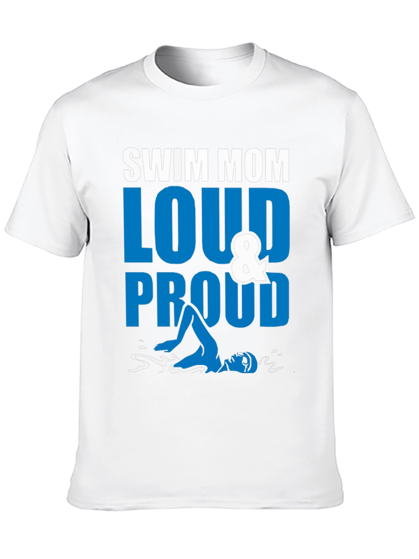 Swim Mom Loud & Proud Graphic T-Shirt