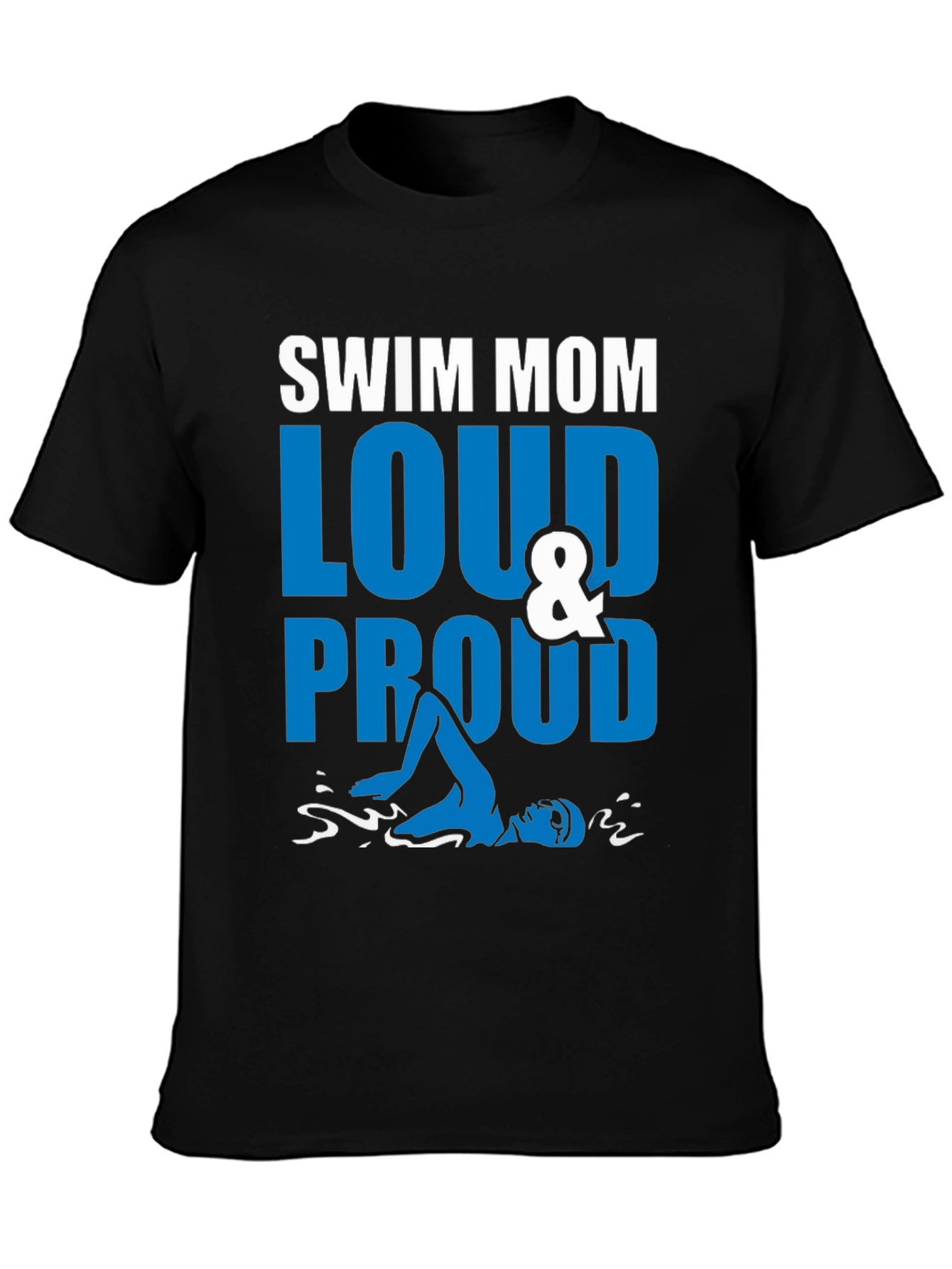 Swim Mom Loud & Proud Graphic T-Shirt