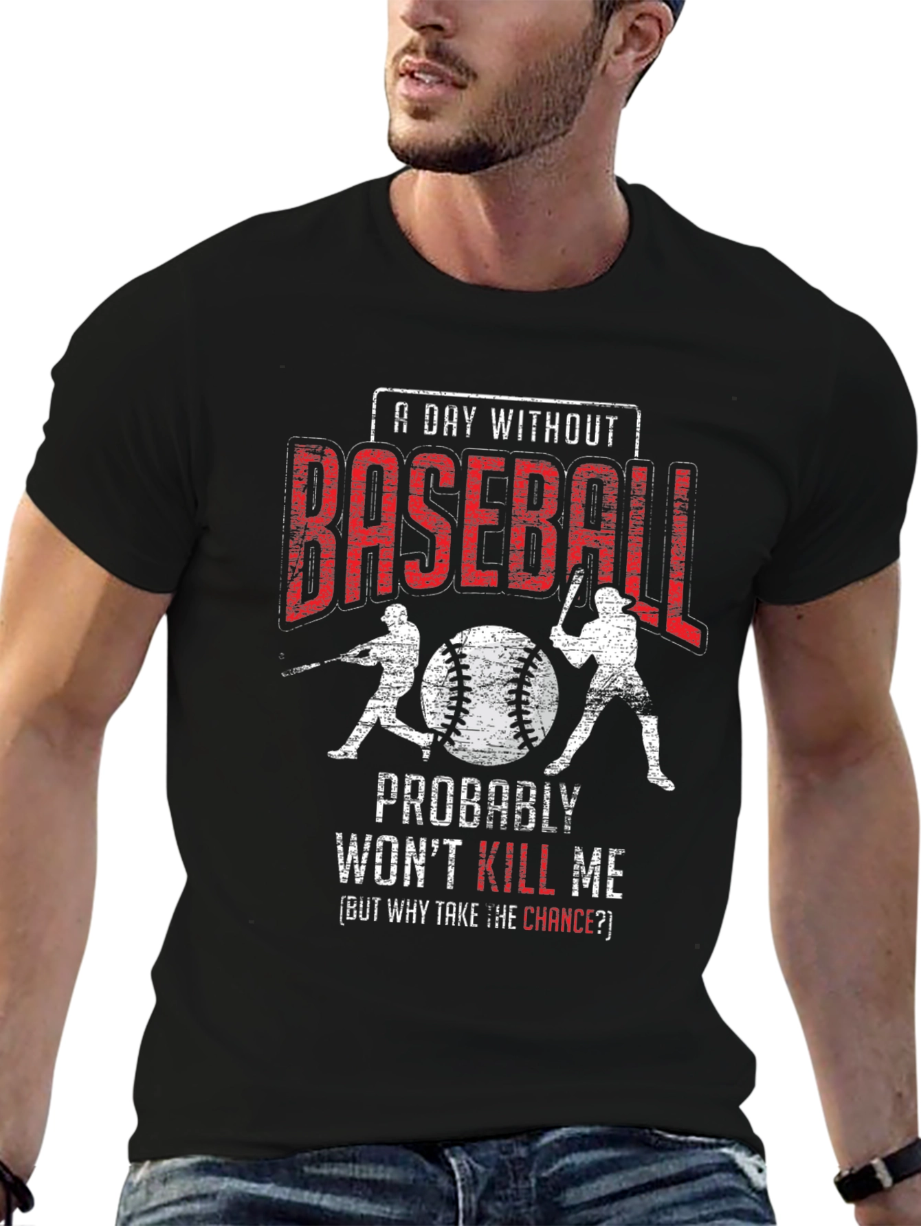 A Day Without Baseball Graphic Tee