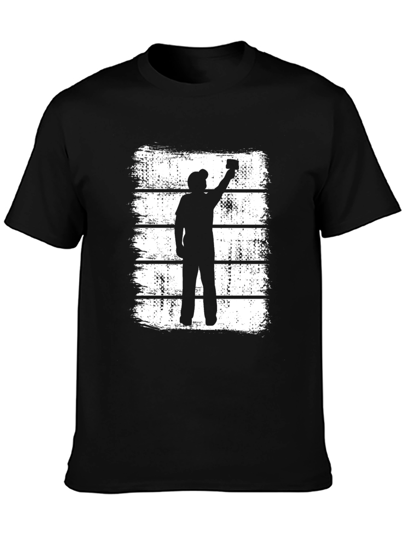 Silhouette Painter T-Shirt - Retro Graphic Tee