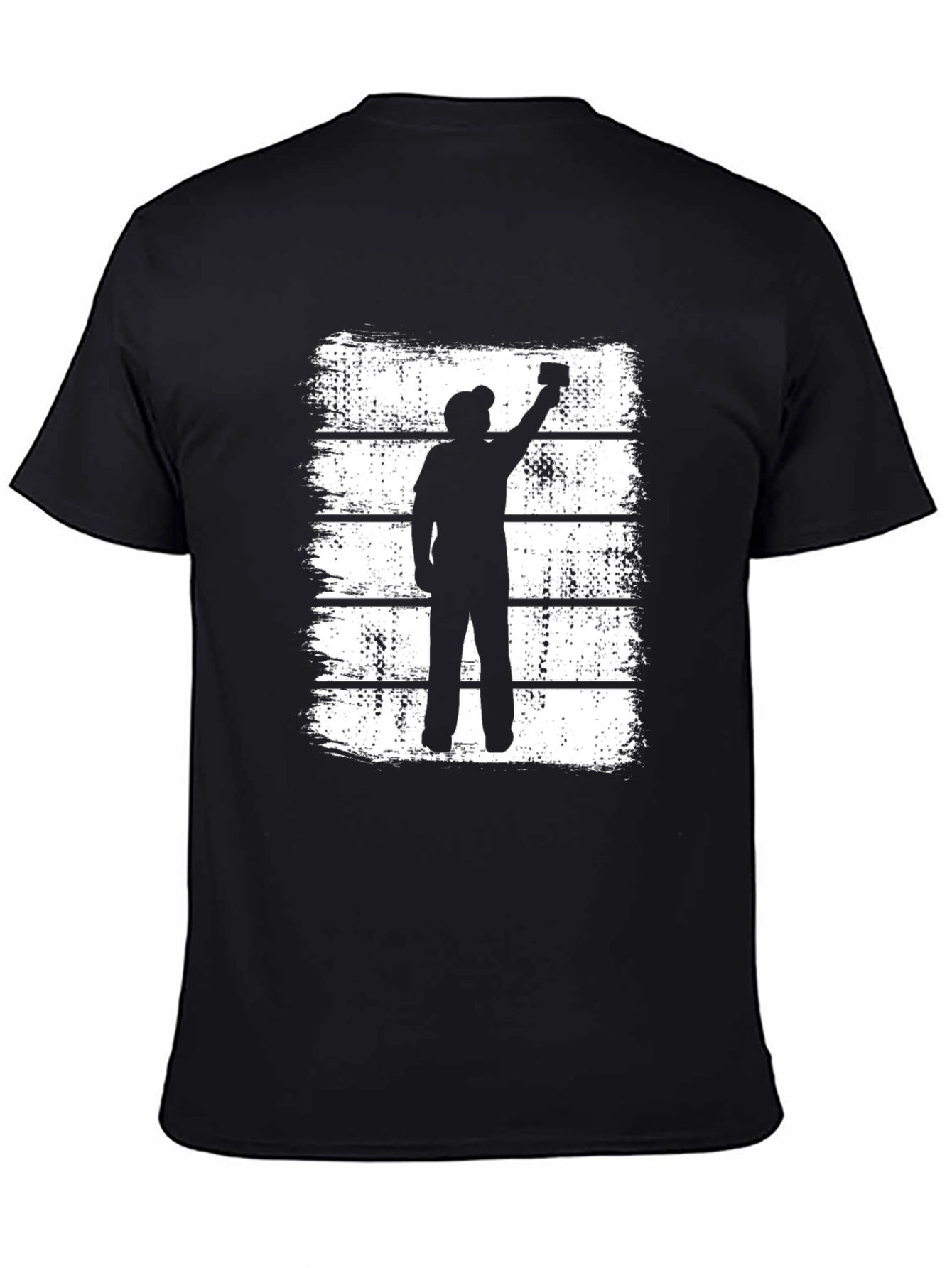 Silhouette Painter T-Shirt - Retro Graphic Tee