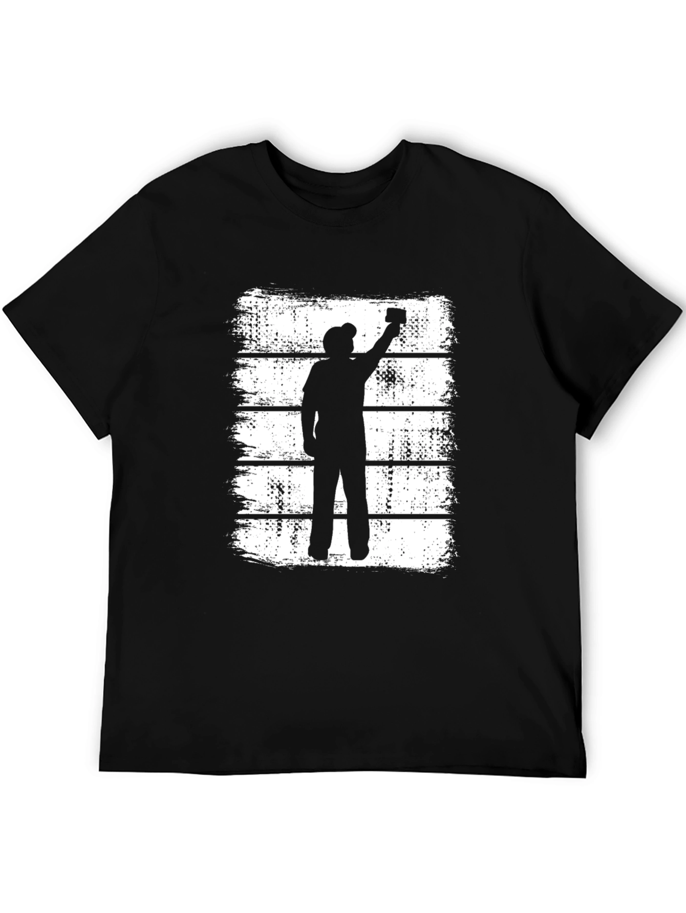 Silhouette Painter T-Shirt - Retro Graphic Tee
