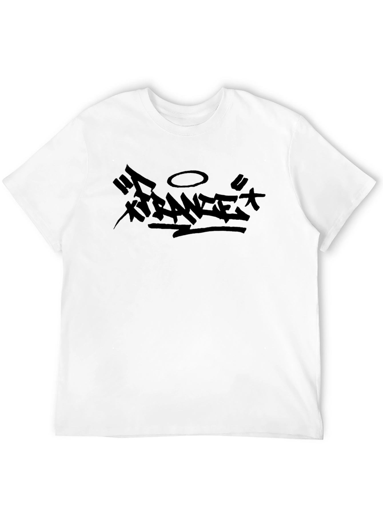 Edgy Black Graphic Tee - Stranger Design